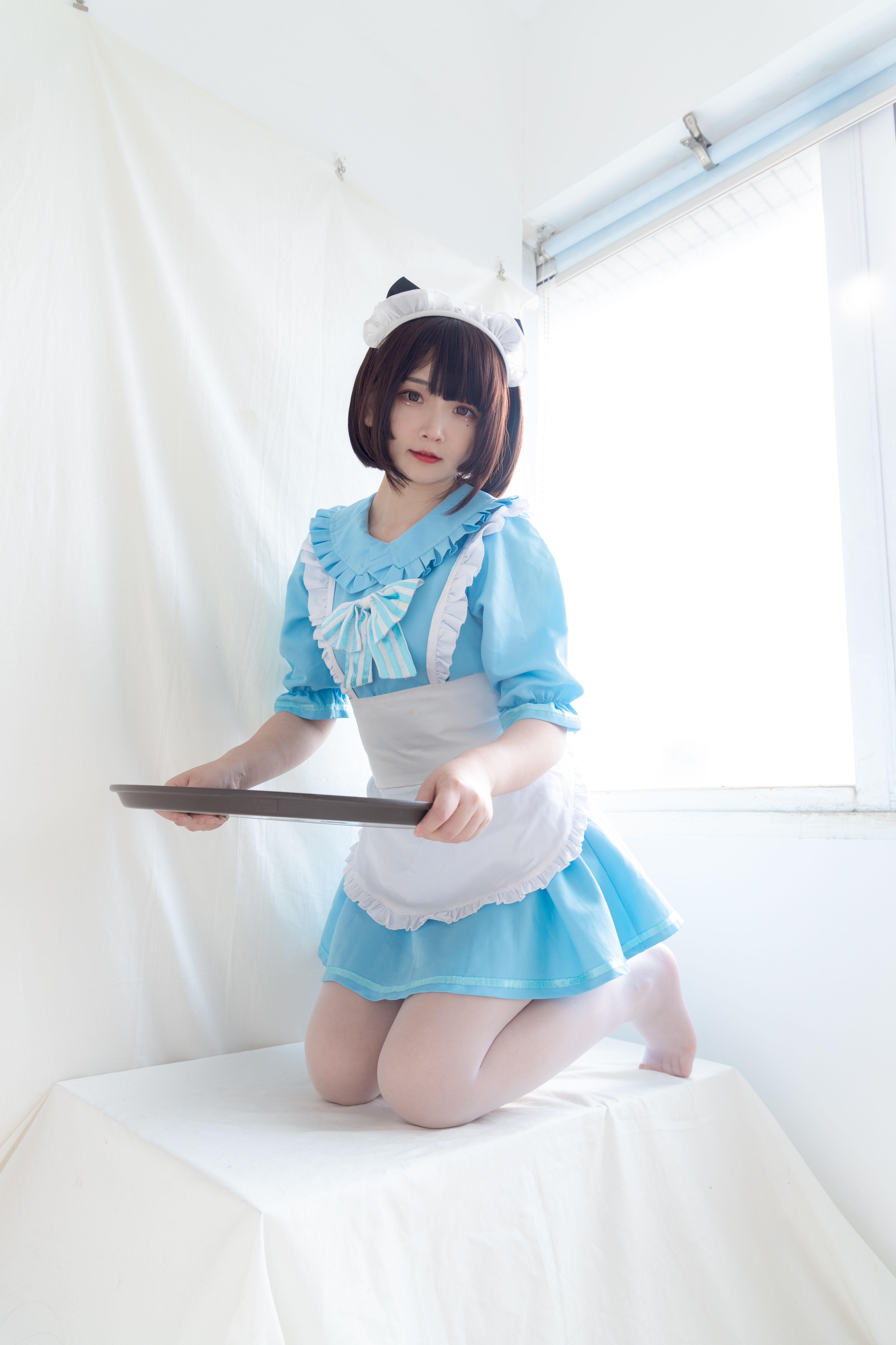 少女秩序写真 EXVOL.008 蓝白白仆