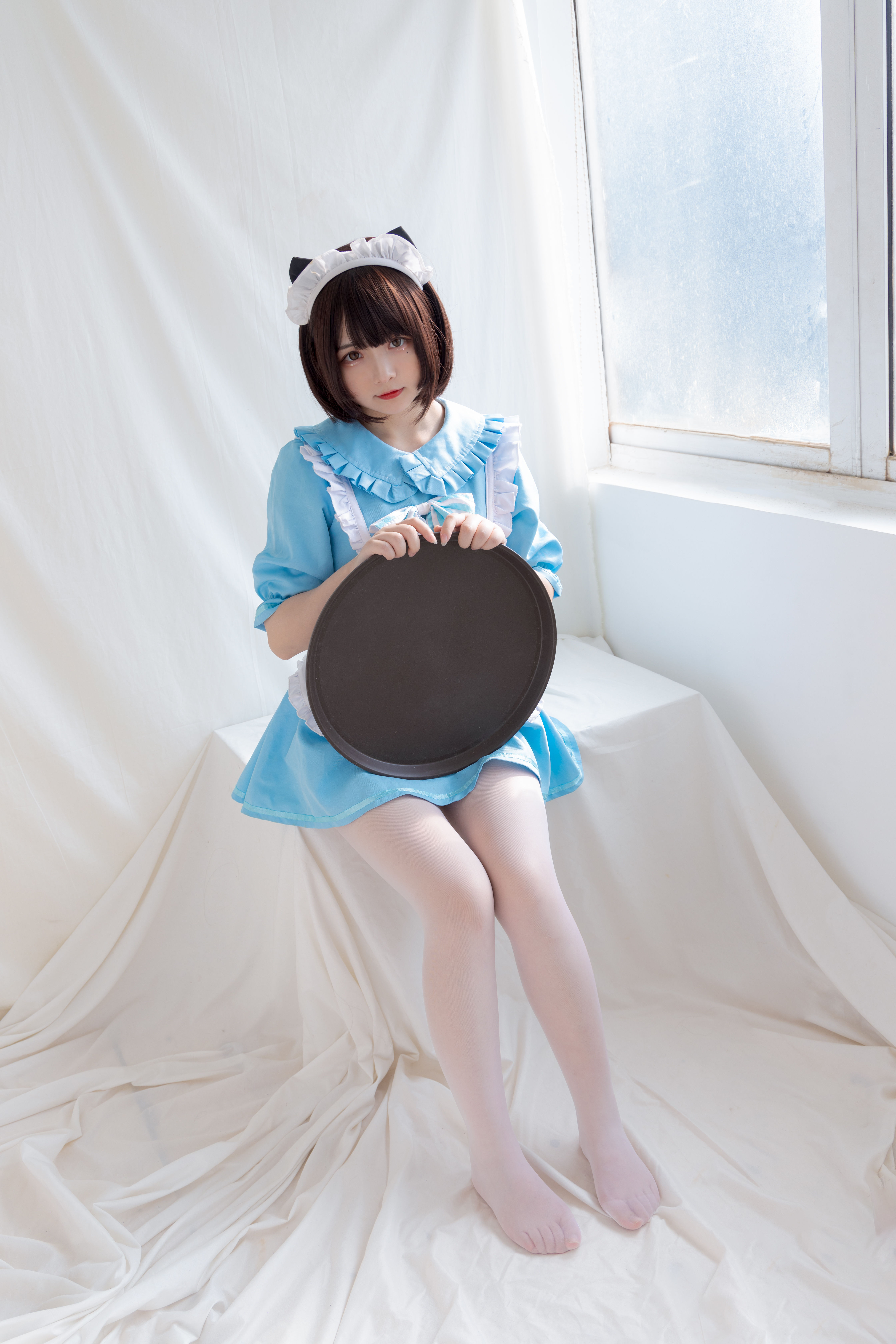 少女秩序写真 EXVOL.008 蓝白白仆