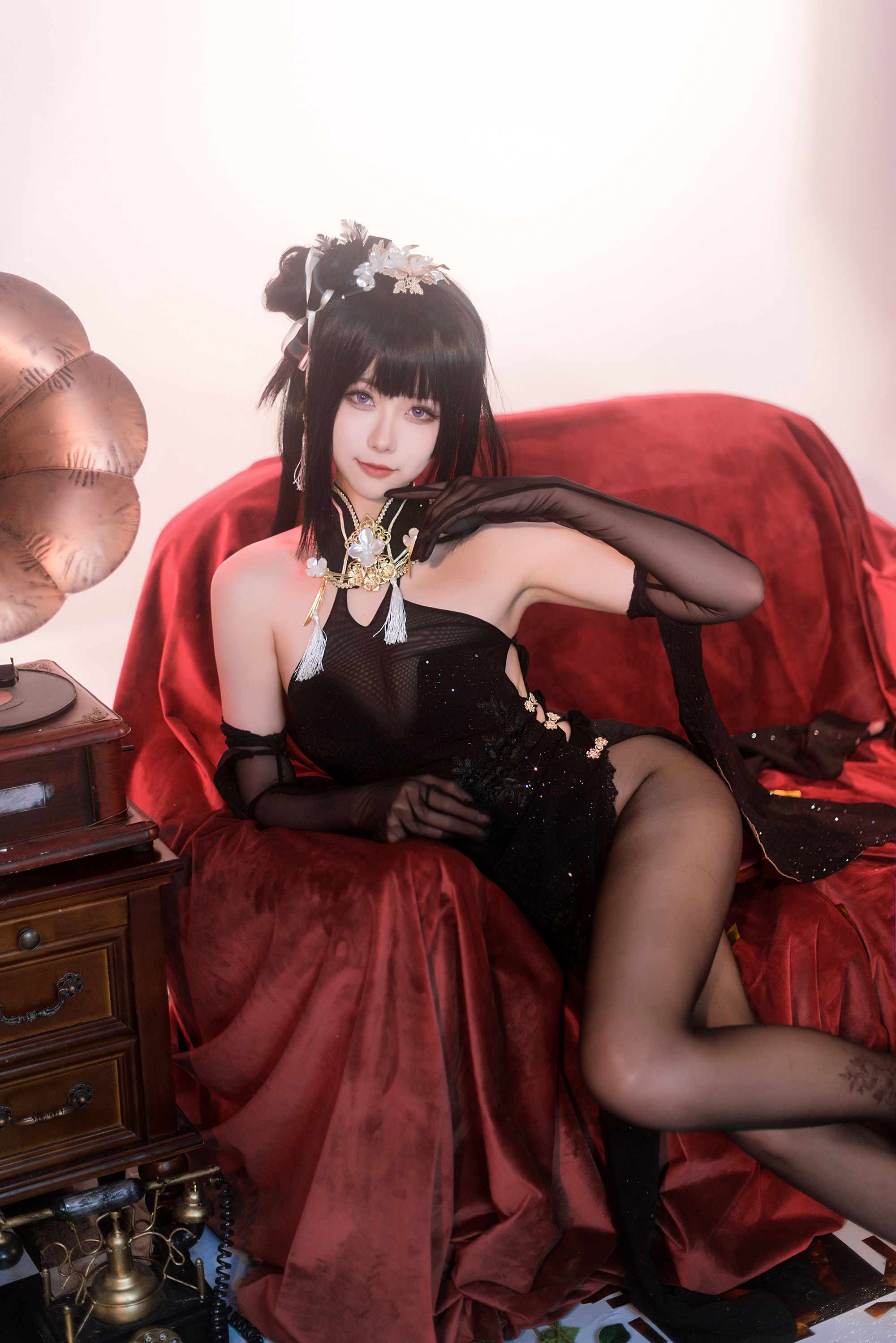 微博妹子Momoko葵葵 - 碧蓝航线镇海 奇奢花苑