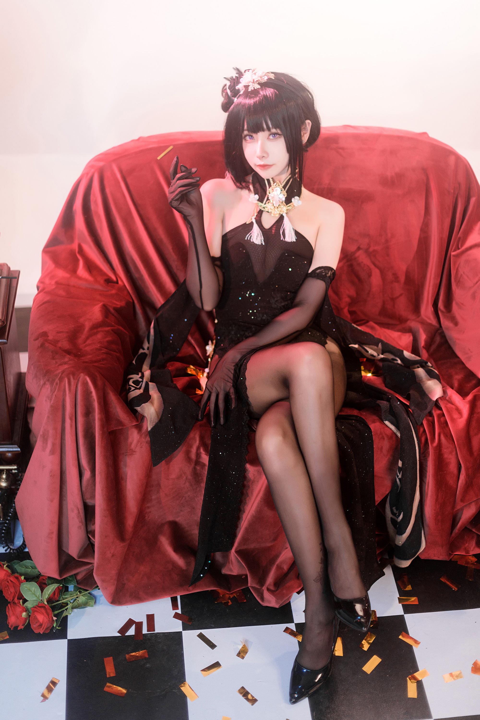 微博妹子Momoko葵葵 - 碧蓝航线镇海 奇奢花苑