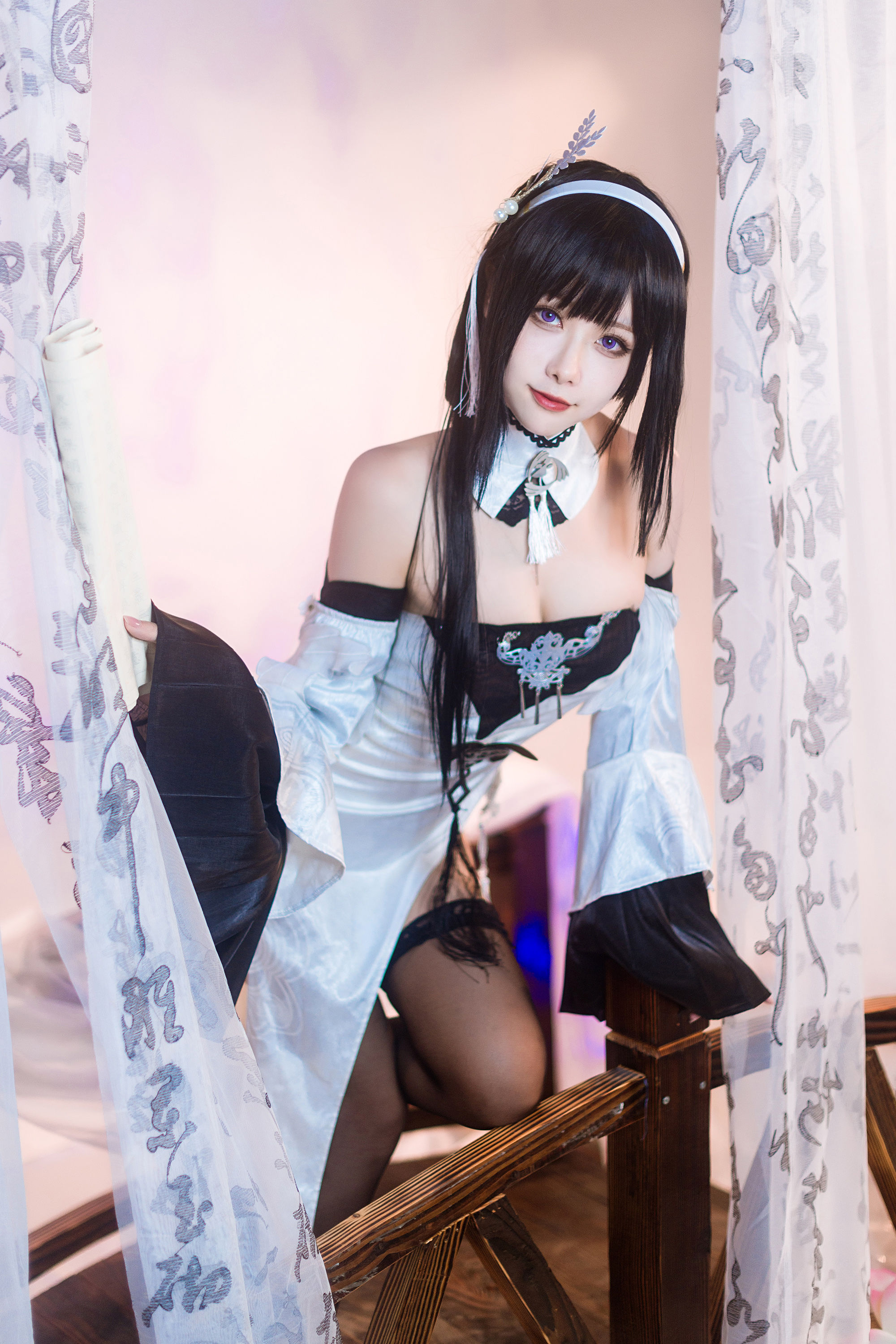 微博妹子Momoko葵葵 - 碧蓝航线镇海 奇奢花苑