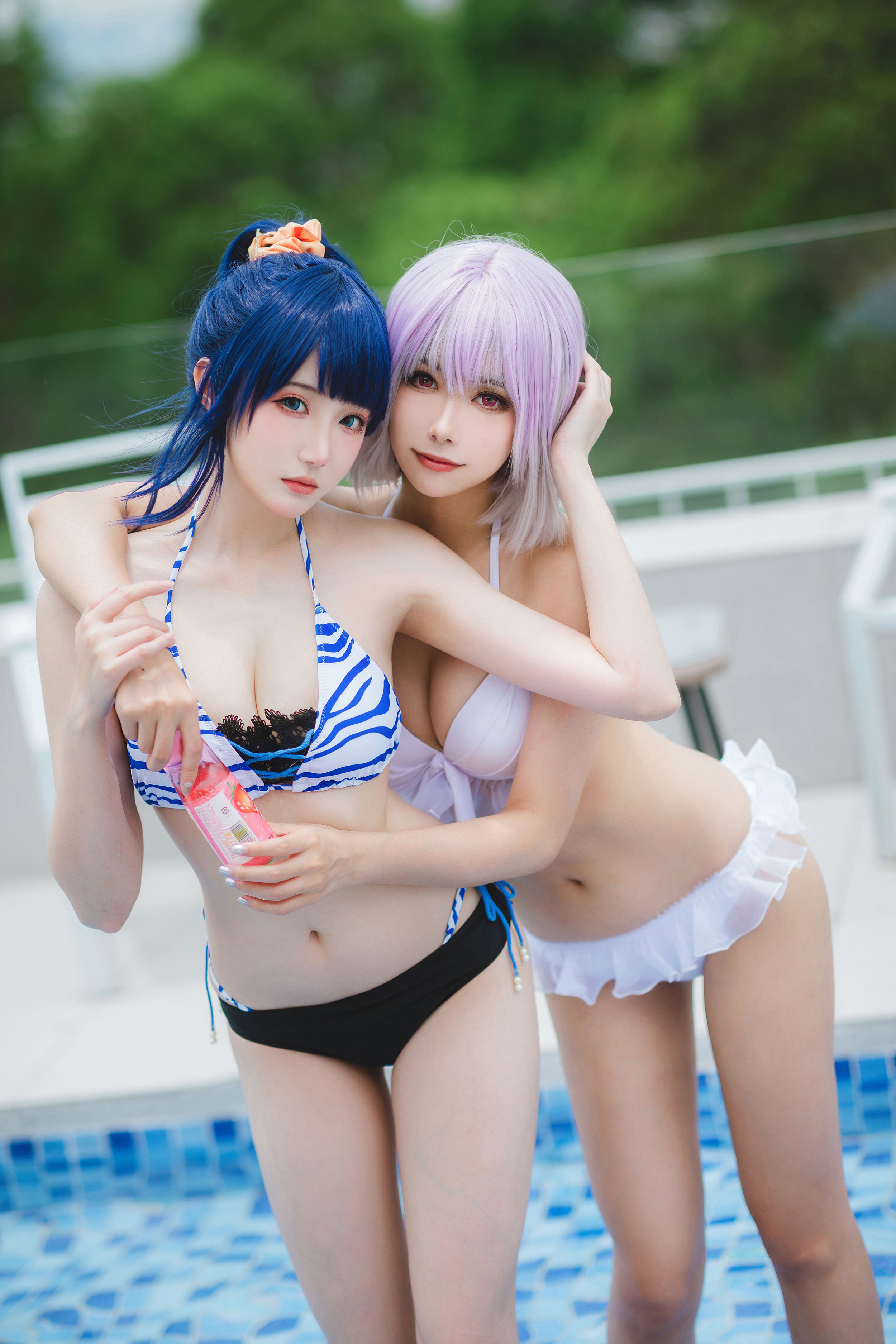 瓜希酱&Momoko葵葵 - 电光超人古利特 宝多六花&新条茜 泳装
