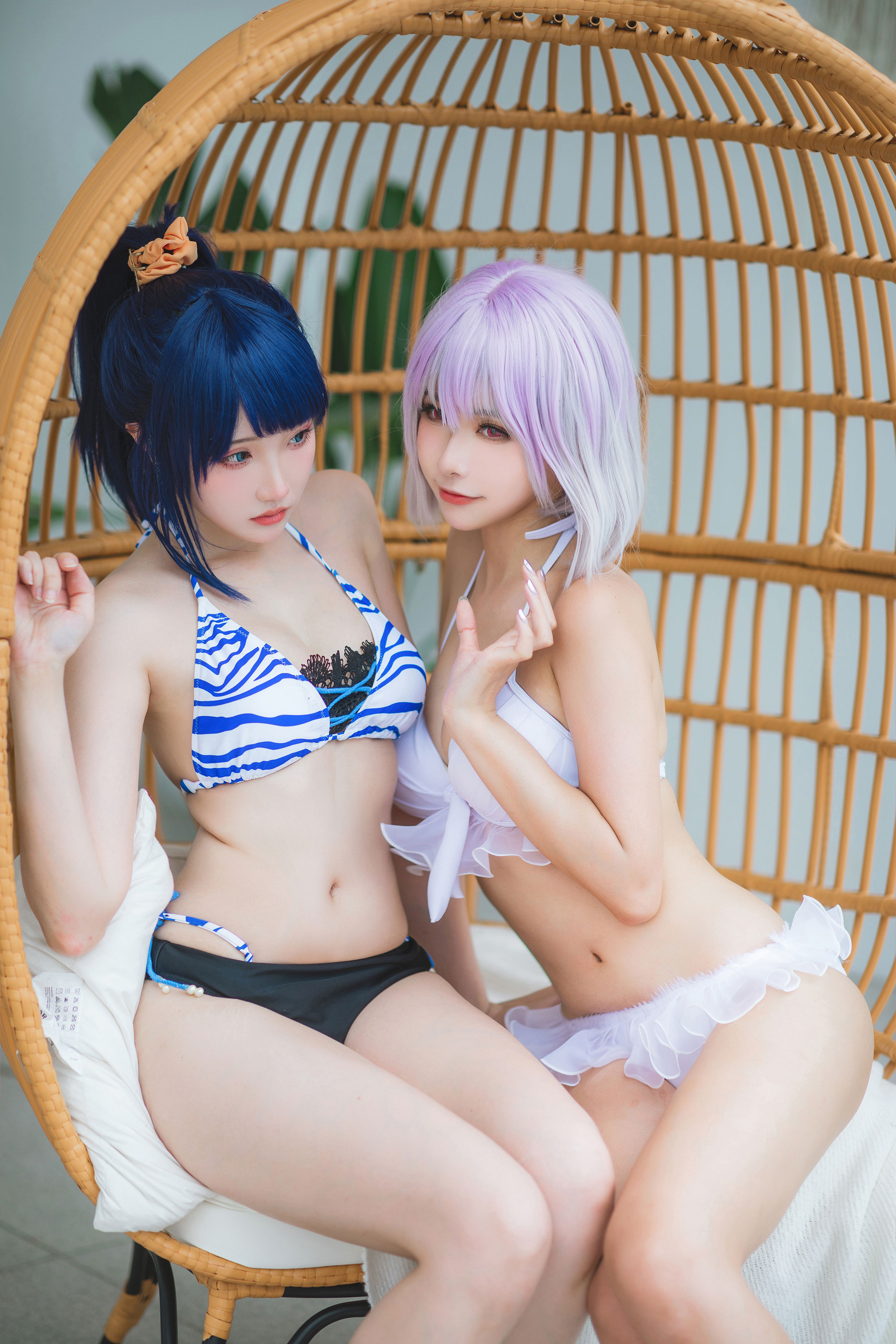 瓜希酱&Momoko葵葵 - 电光超人古利特 宝多六花&新条茜 泳装