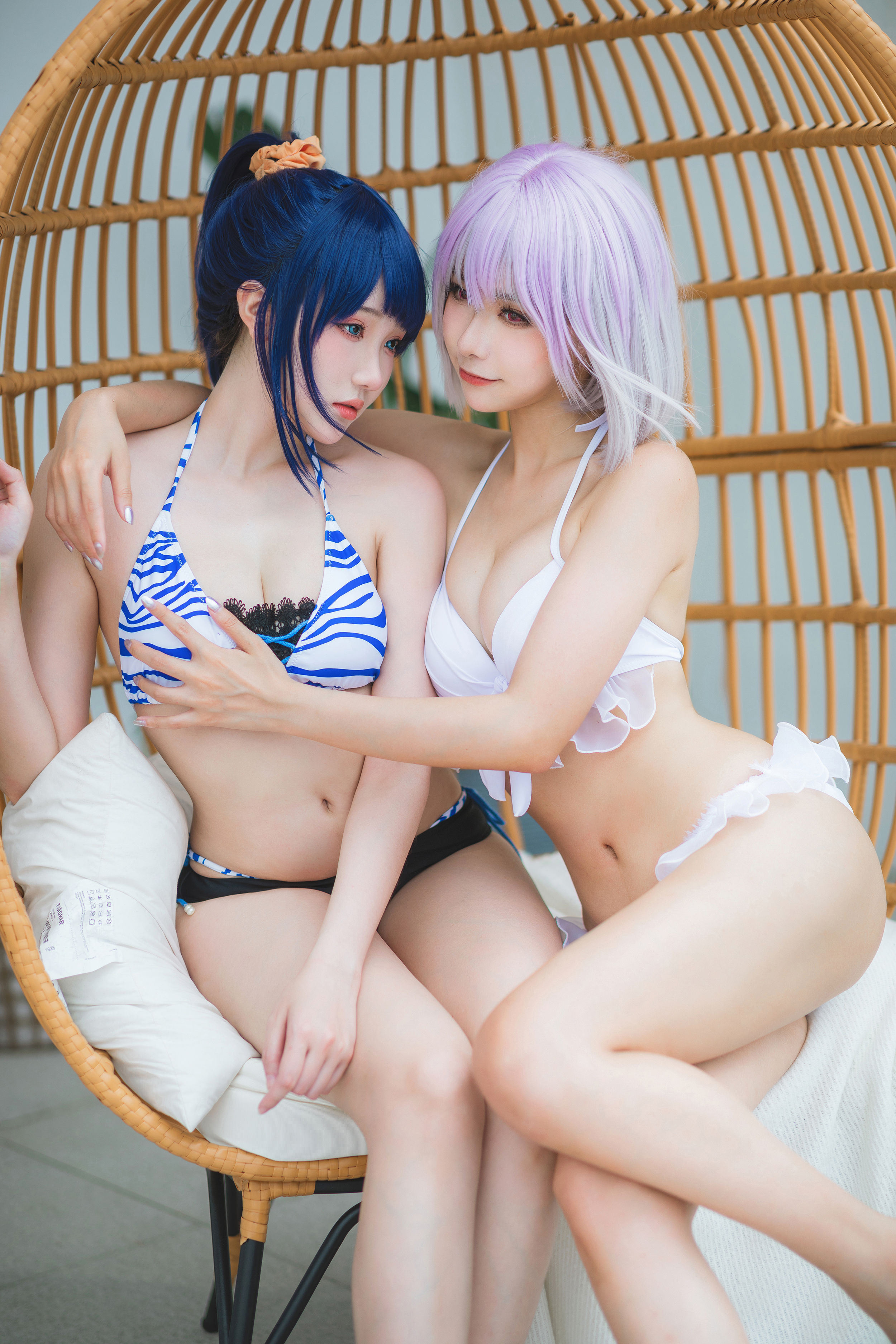 瓜希酱&Momoko葵葵 - 电光超人古利特 宝多六花&新条茜 泳装