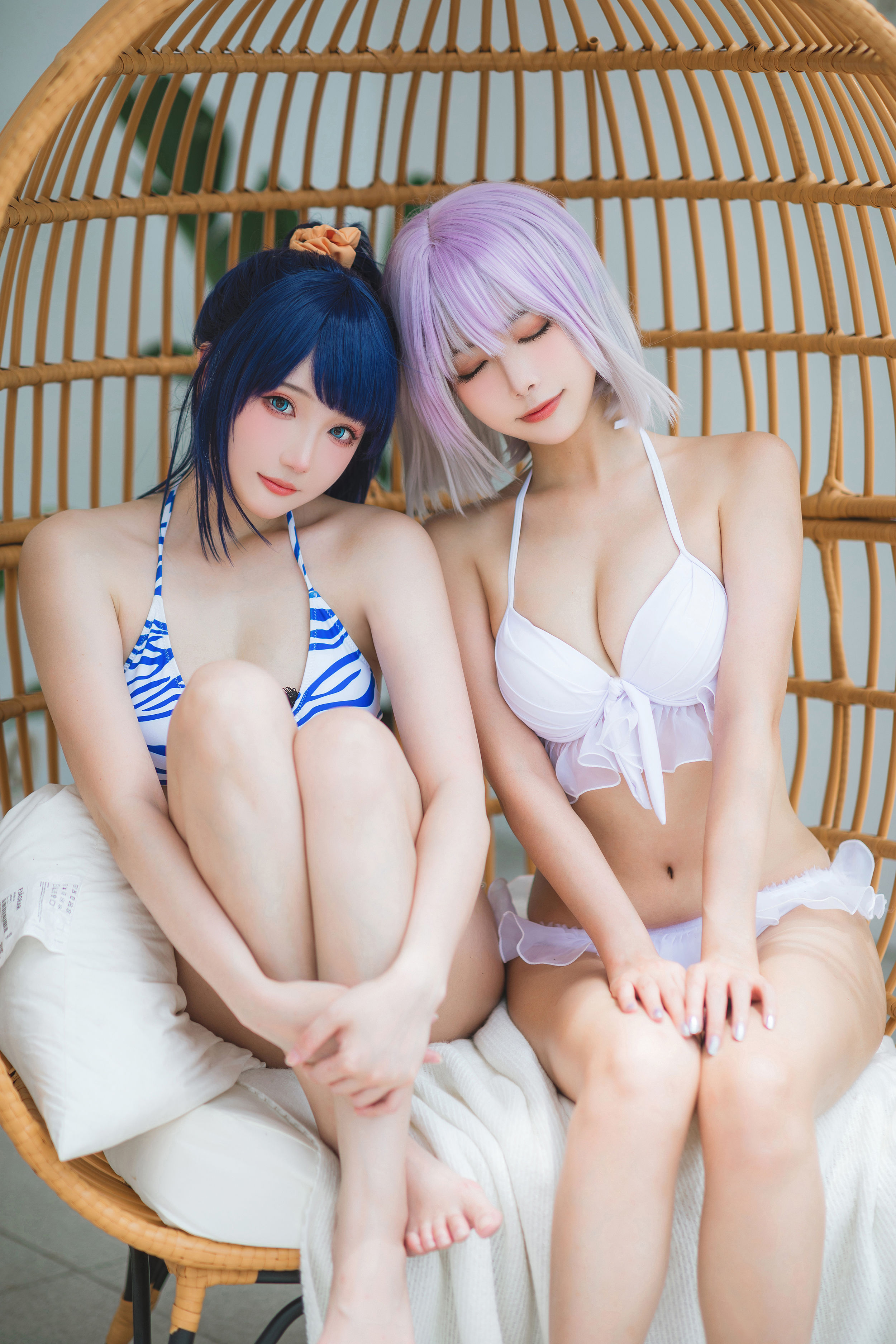 瓜希酱&Momoko葵葵 - 电光超人古利特 宝多六花&新条茜 泳装