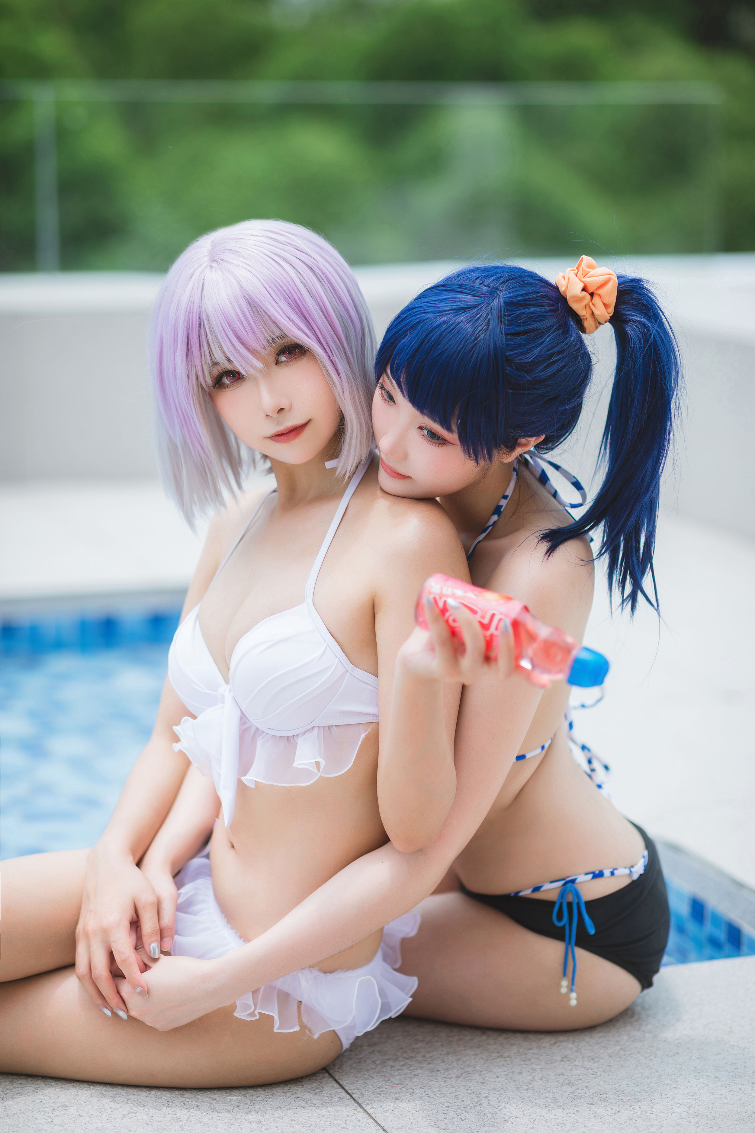 瓜希酱&Momoko葵葵 - 电光超人古利特 宝多六花&新条茜 泳装