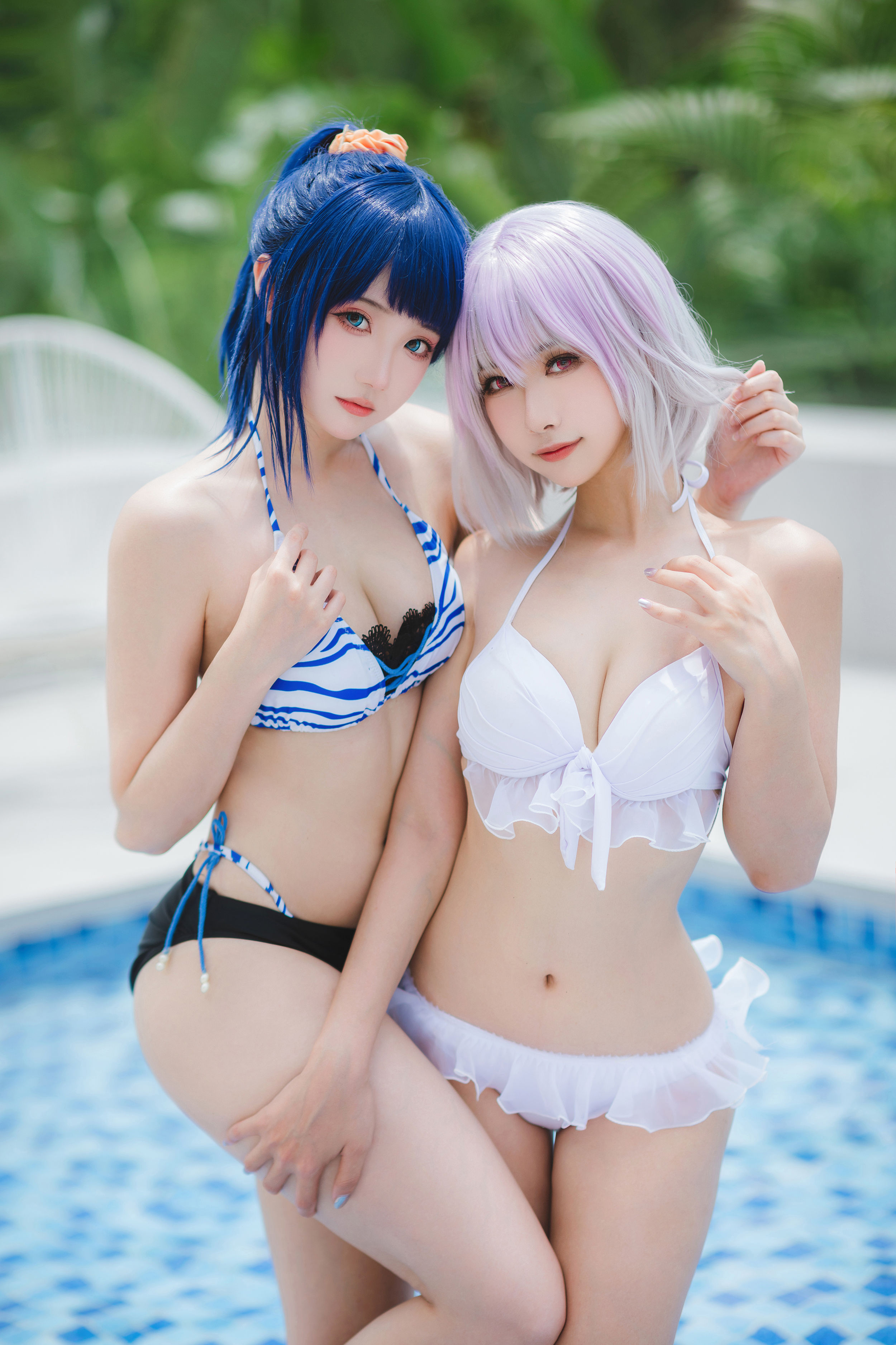 瓜希酱&Momoko葵葵 - 电光超人古利特 宝多六花&新条茜 泳装