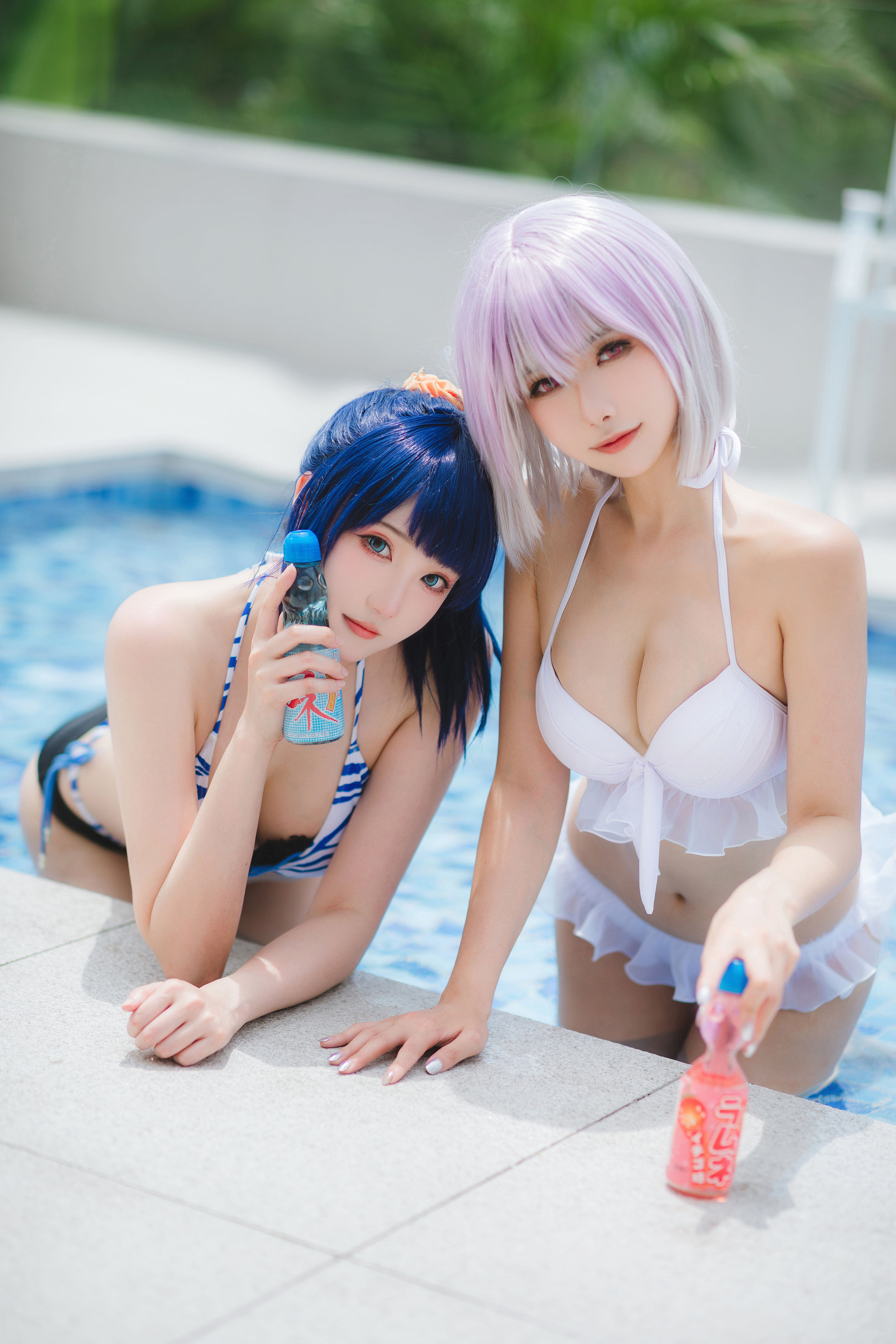 瓜希酱&Momoko葵葵 - 电光超人古利特 宝多六花&新条茜 泳装