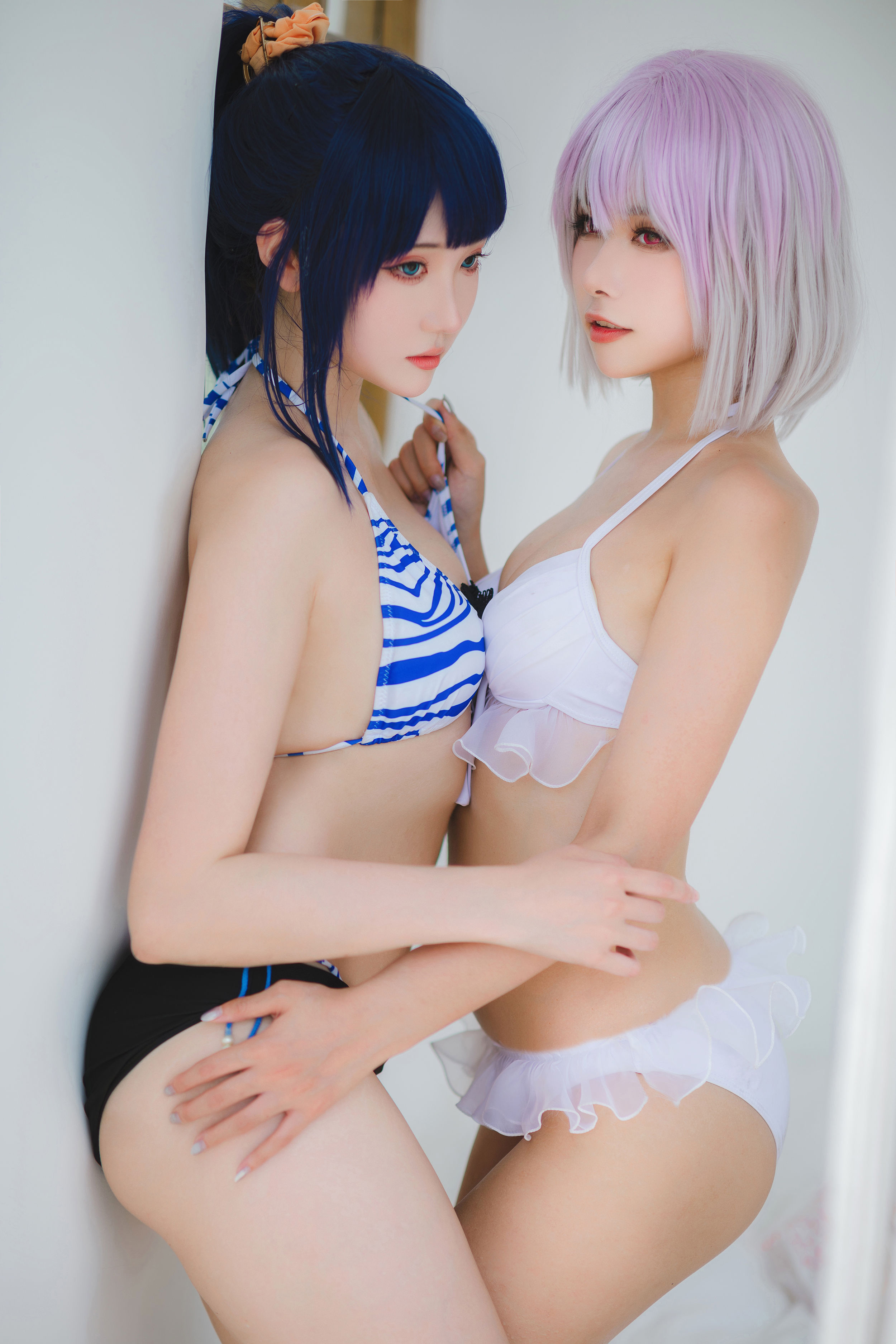 瓜希酱&Momoko葵葵 - 电光超人古利特 宝多六花&新条茜 泳装