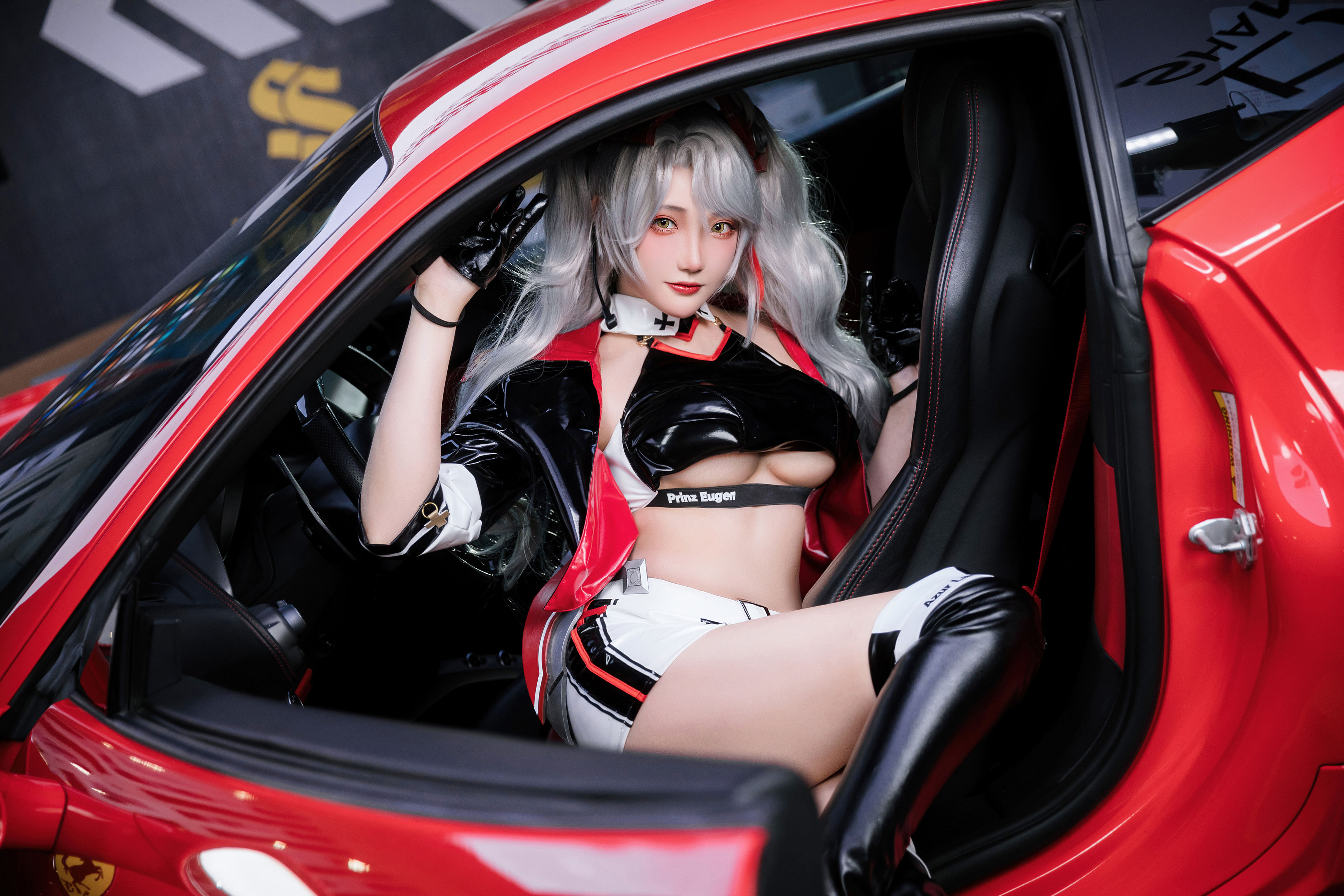 瓜希酱&Momoko葵葵 - 碧蓝航线-欧根&企业-赛车女郎