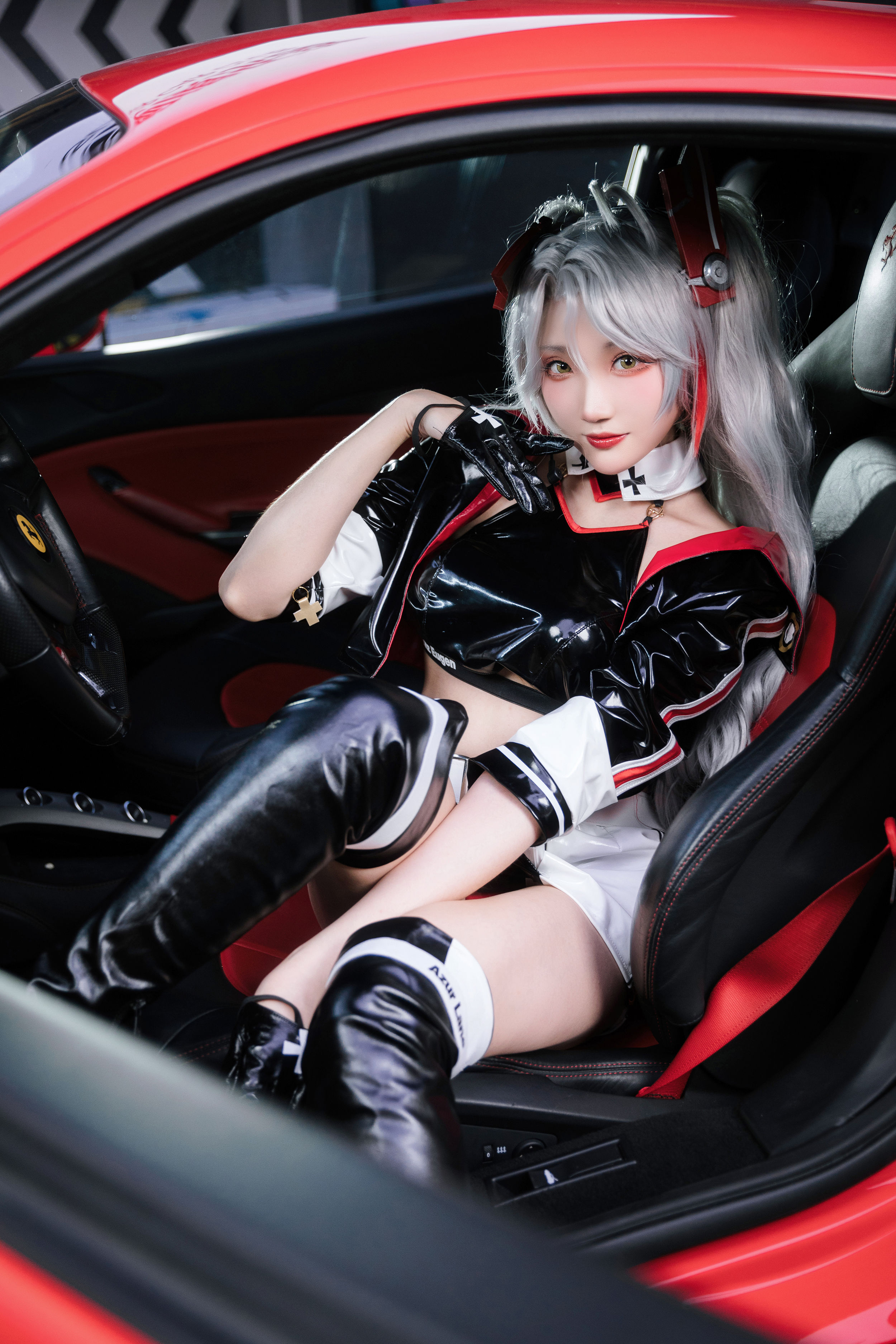 瓜希酱&Momoko葵葵 - 碧蓝航线-欧根&企业-赛车女郎
