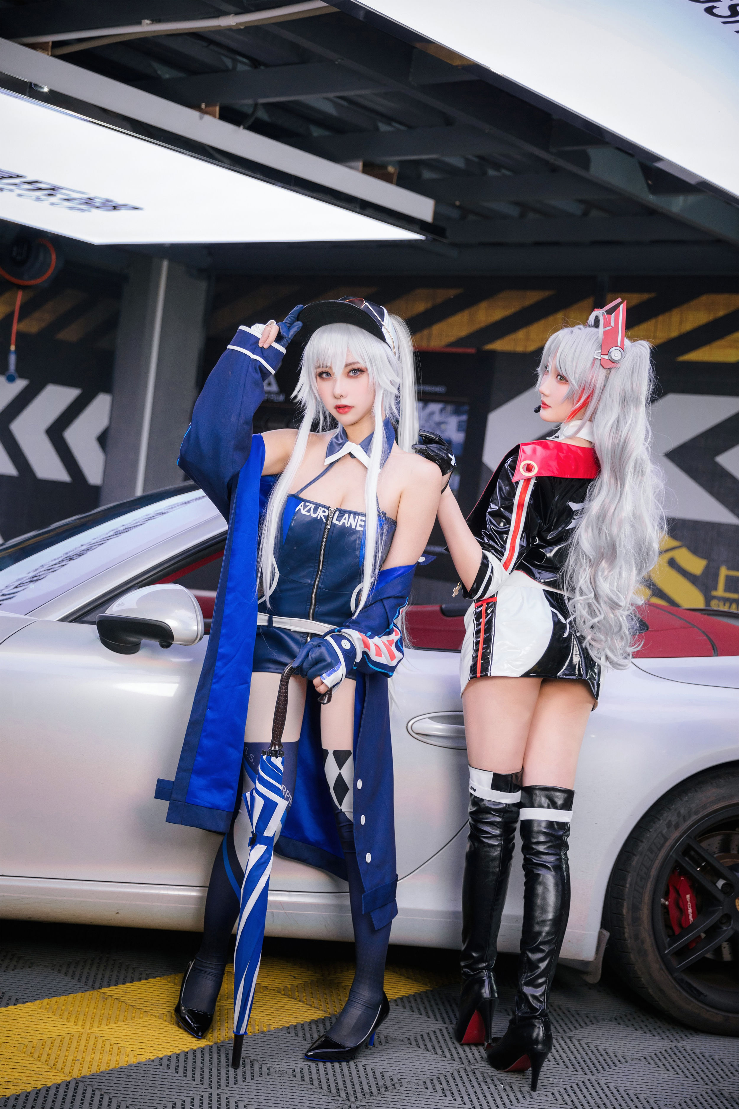 瓜希酱&Momoko葵葵 - 碧蓝航线-欧根&企业-赛车女郎