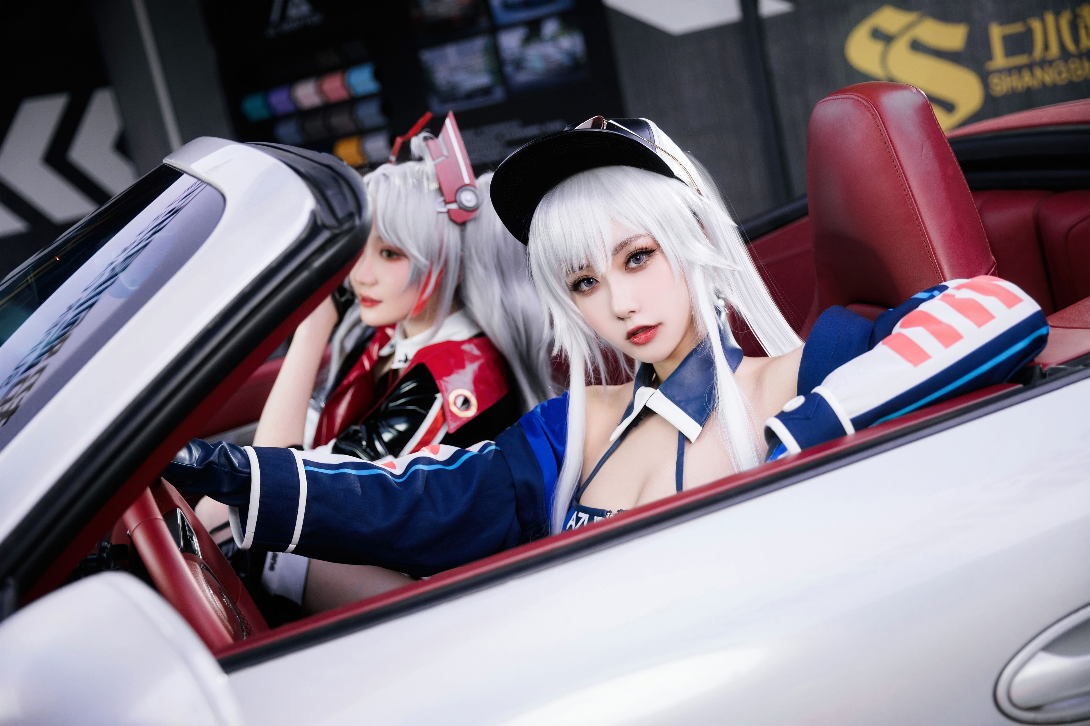 瓜希酱&Momoko葵葵 - 碧蓝航线-欧根&企业-赛车女郎