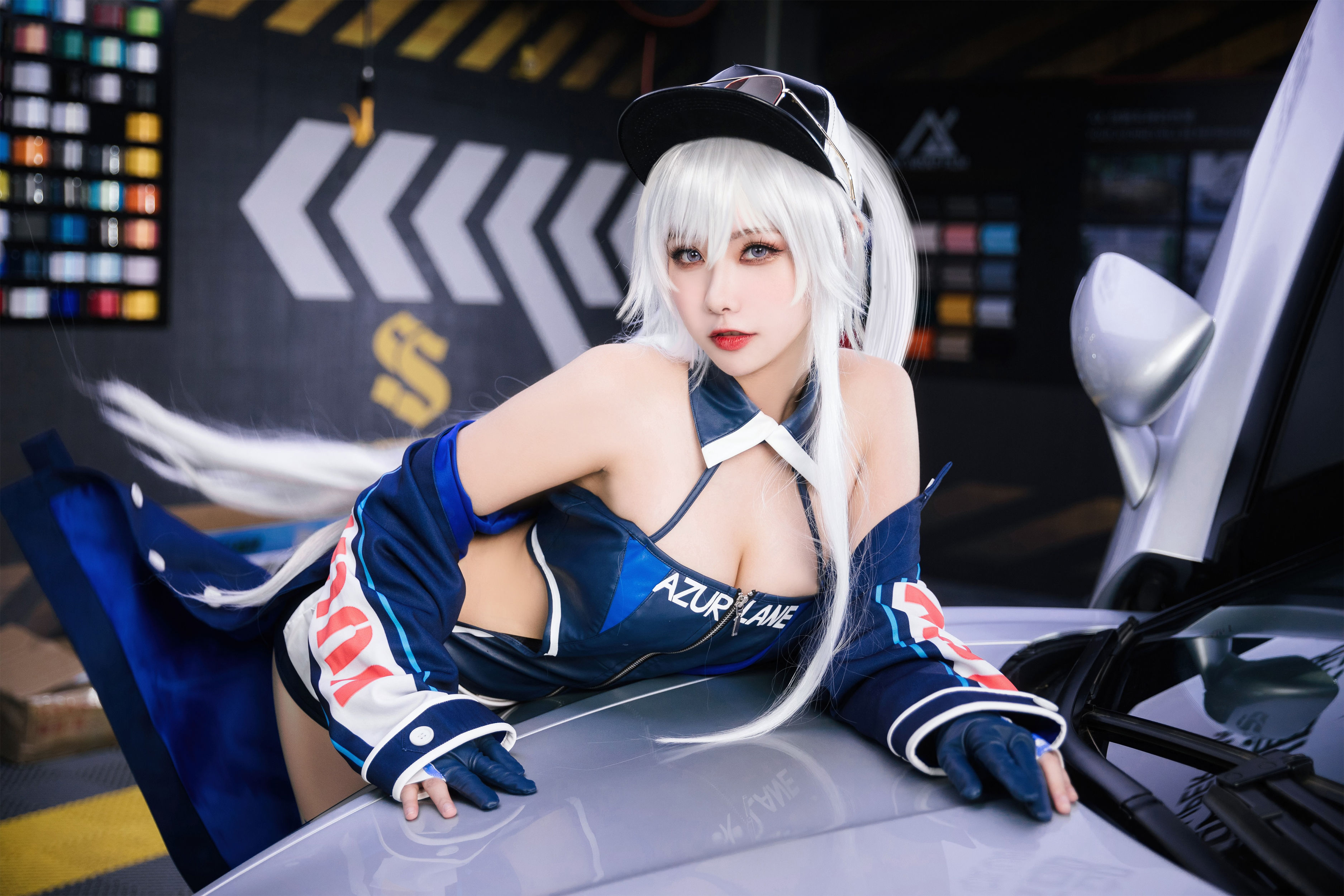瓜希酱&Momoko葵葵 - 碧蓝航线-欧根&企业-赛车女郎