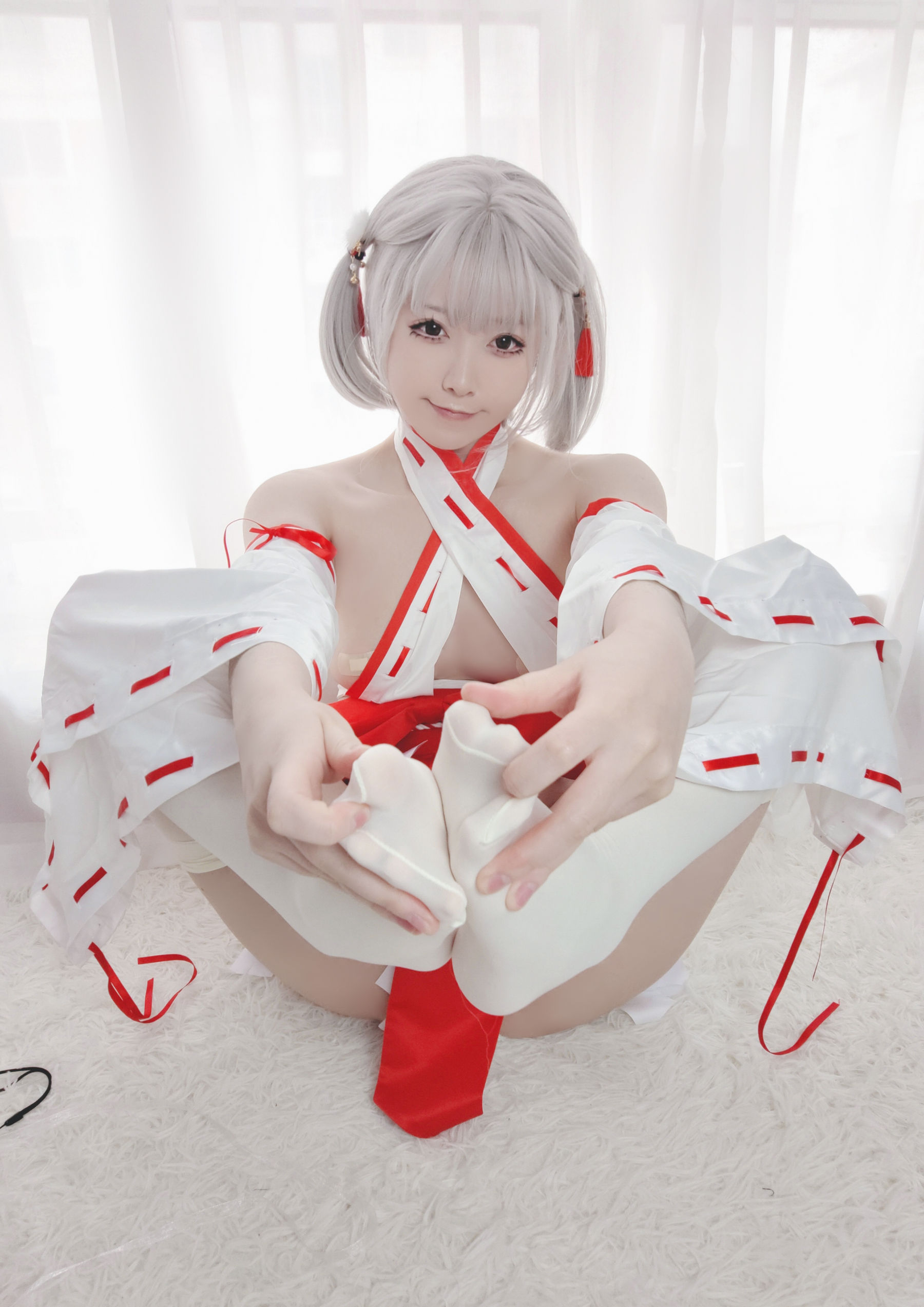 Asagiriai 愛ちゃん - 巫女服自拍