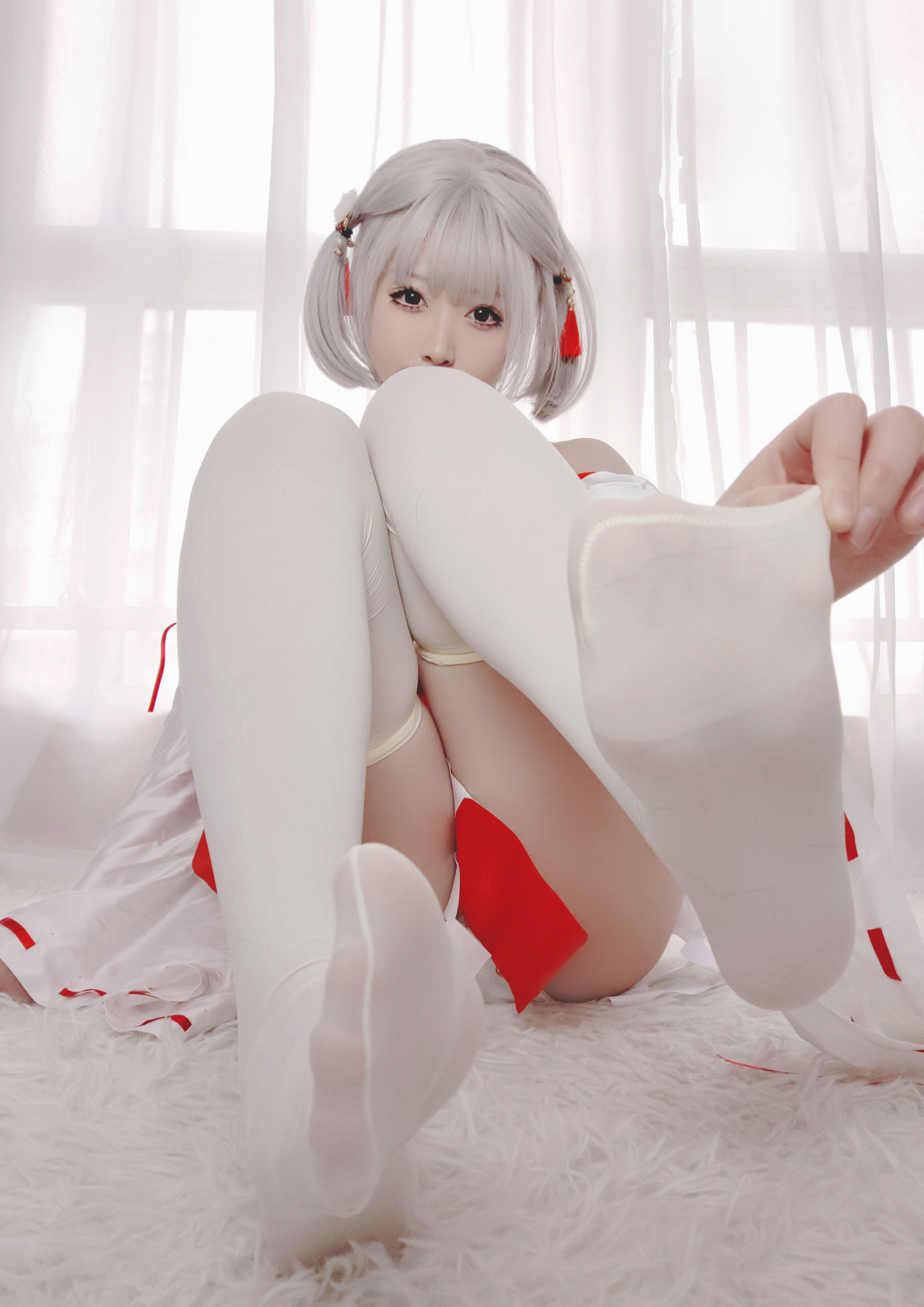 Asagiriai 愛ちゃん - 巫女服自拍