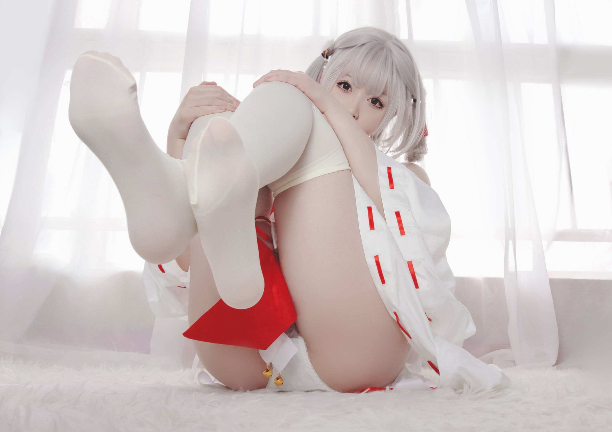 Asagiriai 愛ちゃん - 巫女服自拍