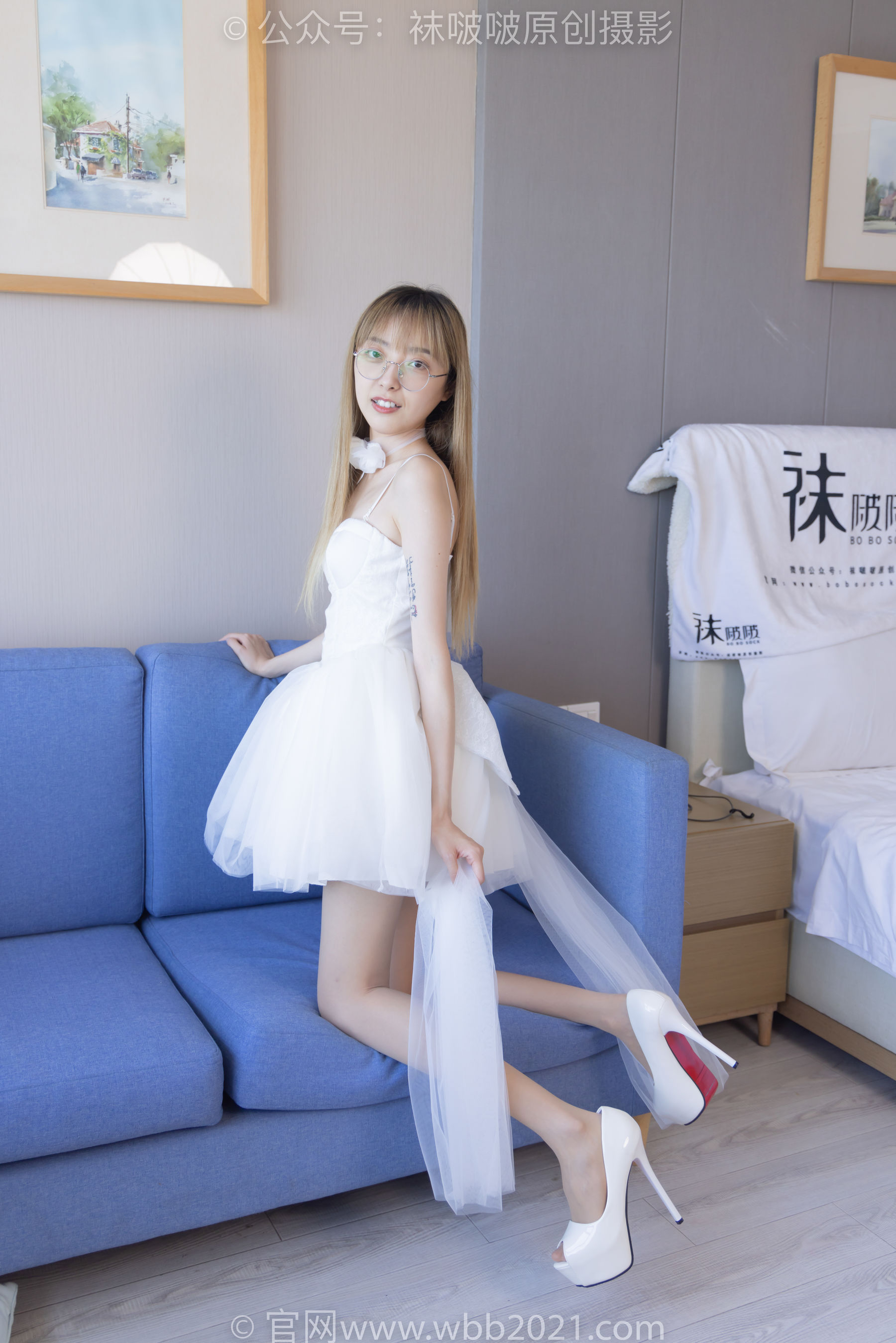 BoBoSocks袜啵啵 No.277 稚予 - 高跟鞋、肉丝、裸足、婚纱小礼裙