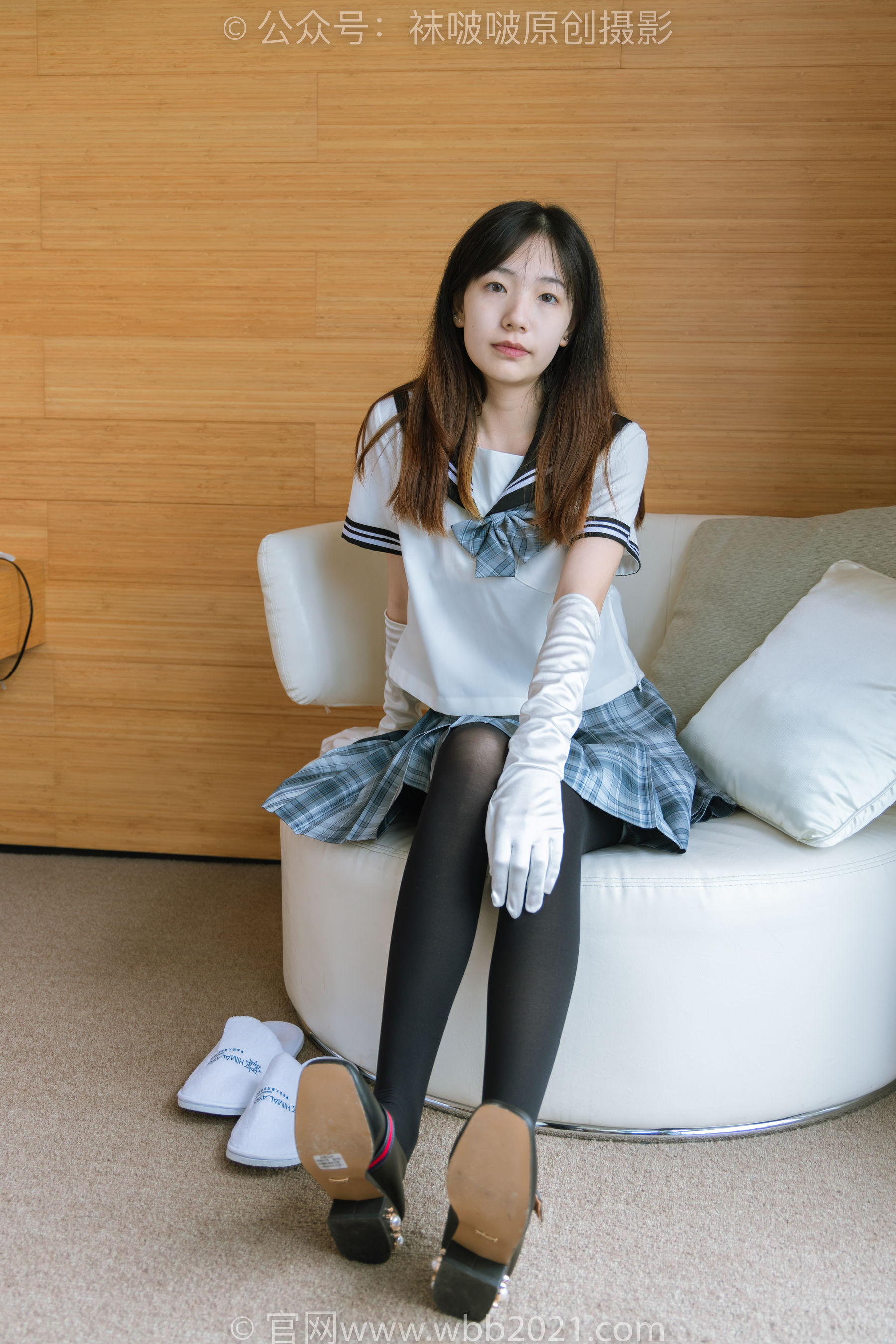 BoBoSocks袜啵啵 No.278 小甜豆 - 皮鞋、厚黑丝、jk制服、踩泡面