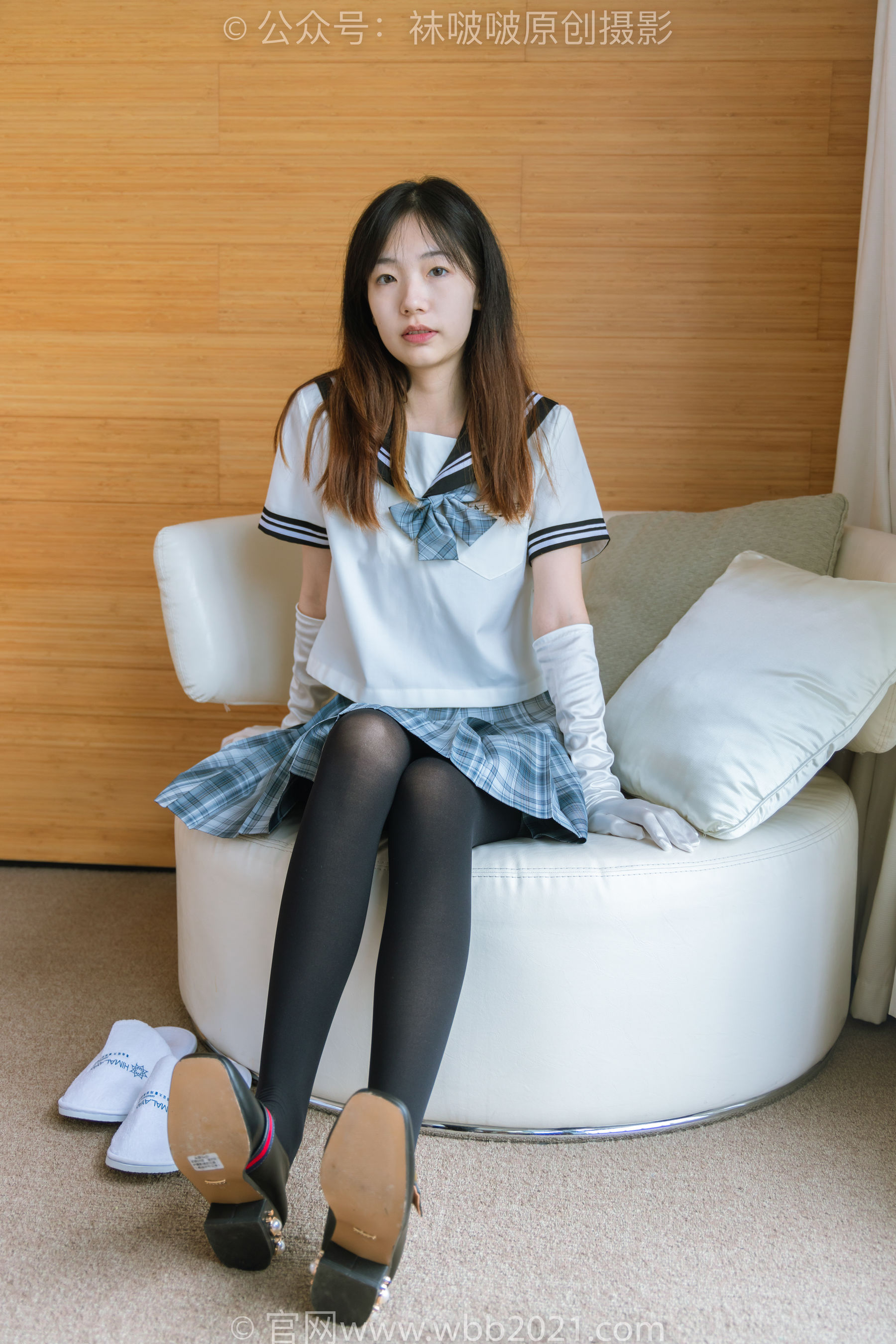 BoBoSocks袜啵啵 No.278 小甜豆 - 皮鞋、厚黑丝、jk制服、踩泡面