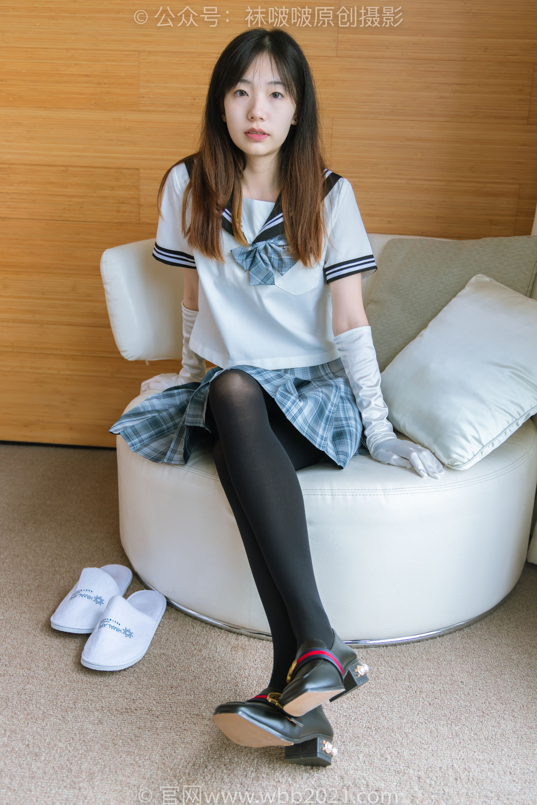 BoBoSocks袜啵啵 No.278 小甜豆 - 皮鞋、厚黑丝、jk制服、踩泡面