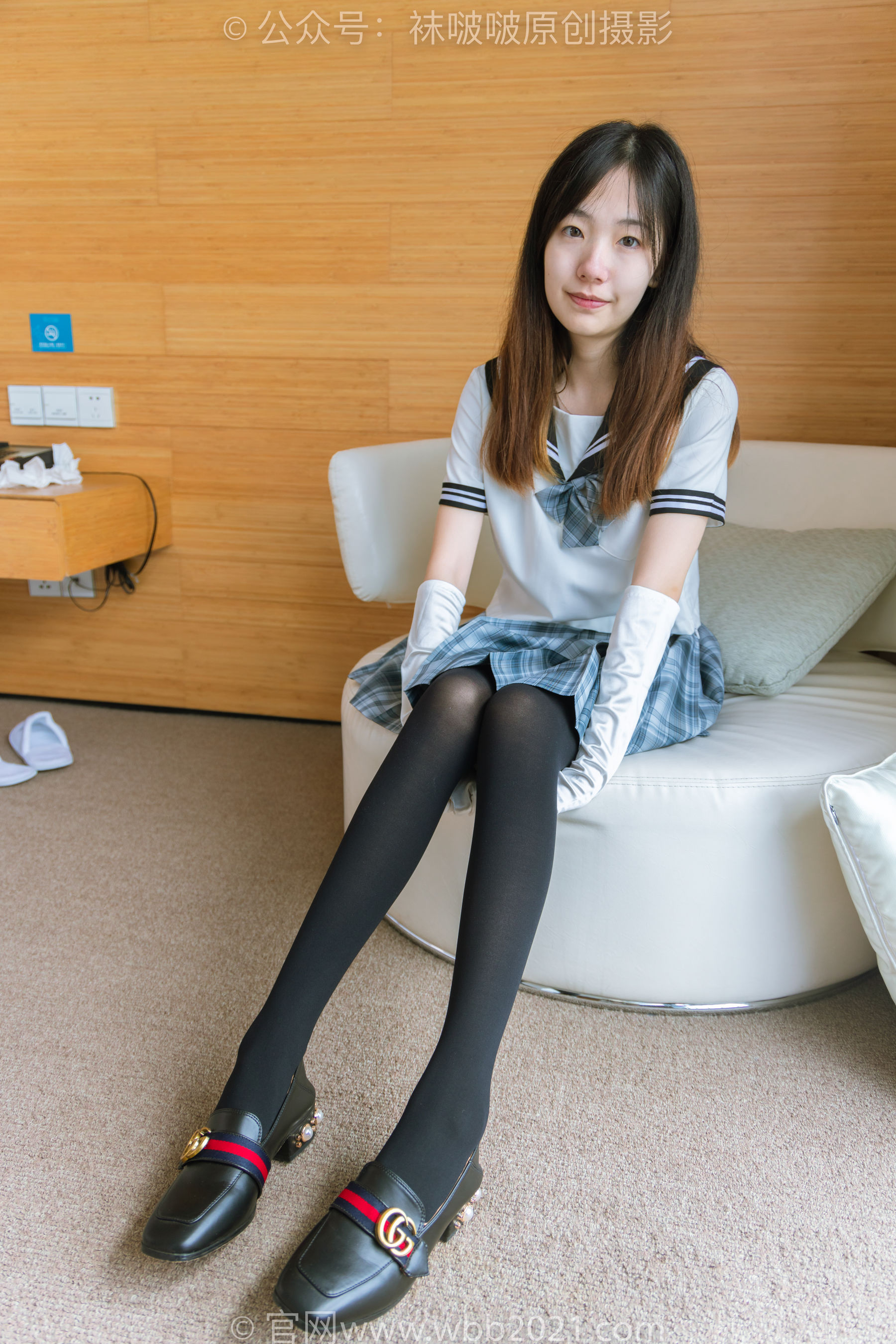 BoBoSocks袜啵啵 No.278 小甜豆 - 皮鞋、厚黑丝、jk制服、踩泡面