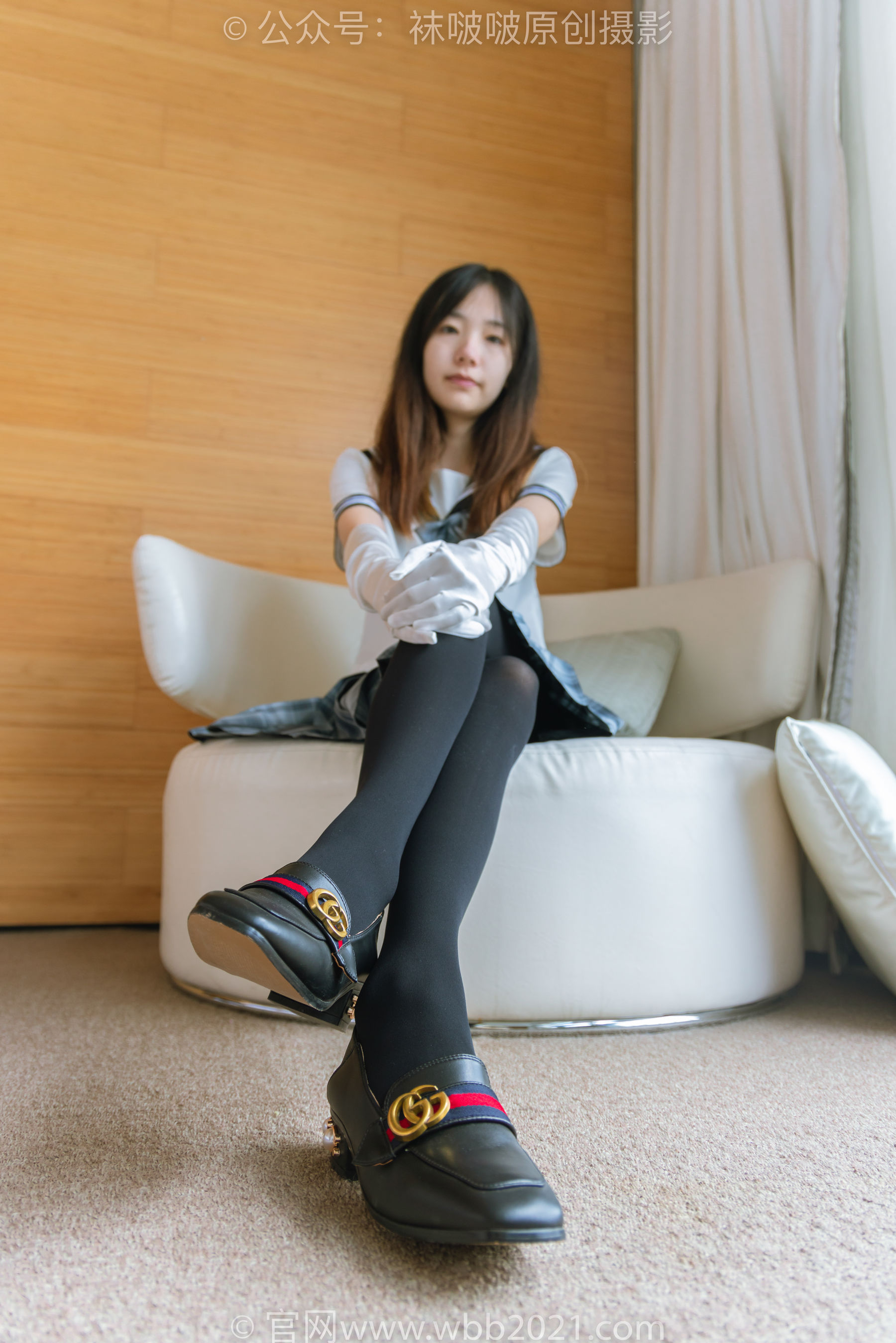 BoBoSocks袜啵啵 No.278 小甜豆 - 皮鞋、厚黑丝、jk制服、踩泡面