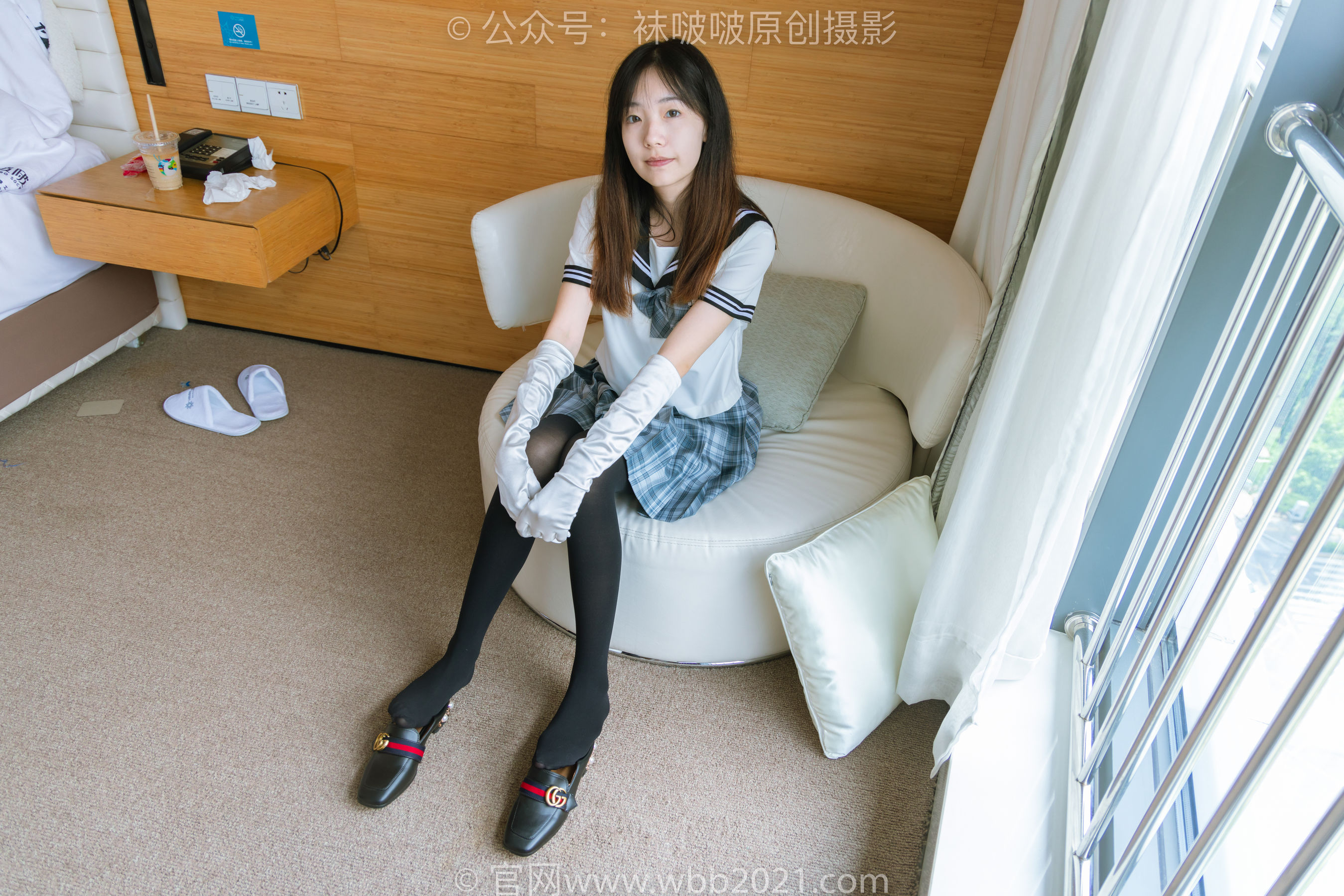 BoBoSocks袜啵啵 No.278 小甜豆 - 皮鞋、厚黑丝、jk制服、踩泡面