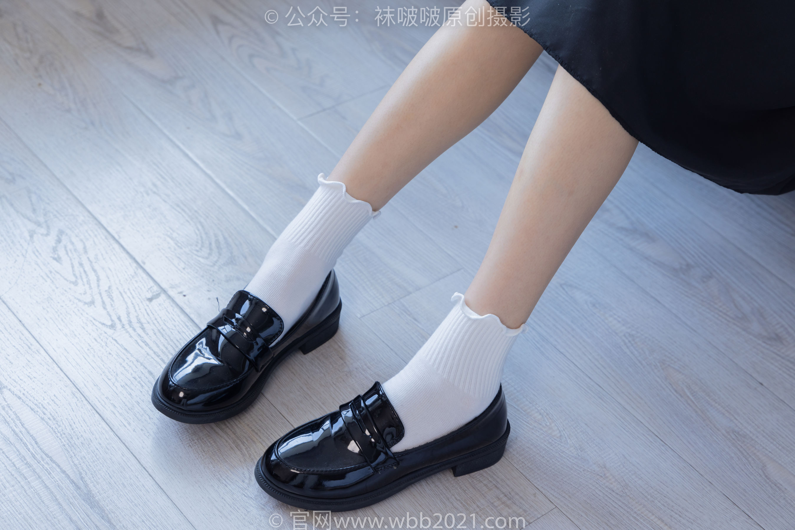 BoBoSocks袜啵啵 No.279 芝士 - 皮鞋、白棉袜、民国学生装