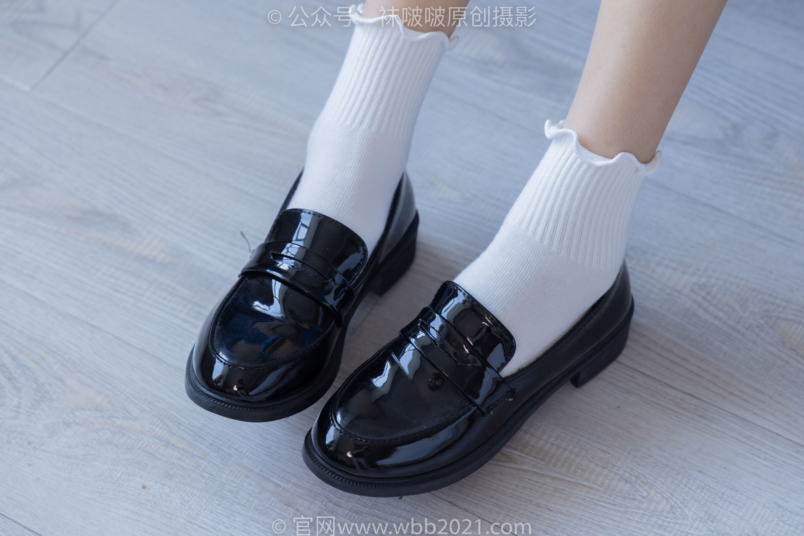 BoBoSocks袜啵啵 No.279 芝士 - 皮鞋、白棉袜、民国学生装