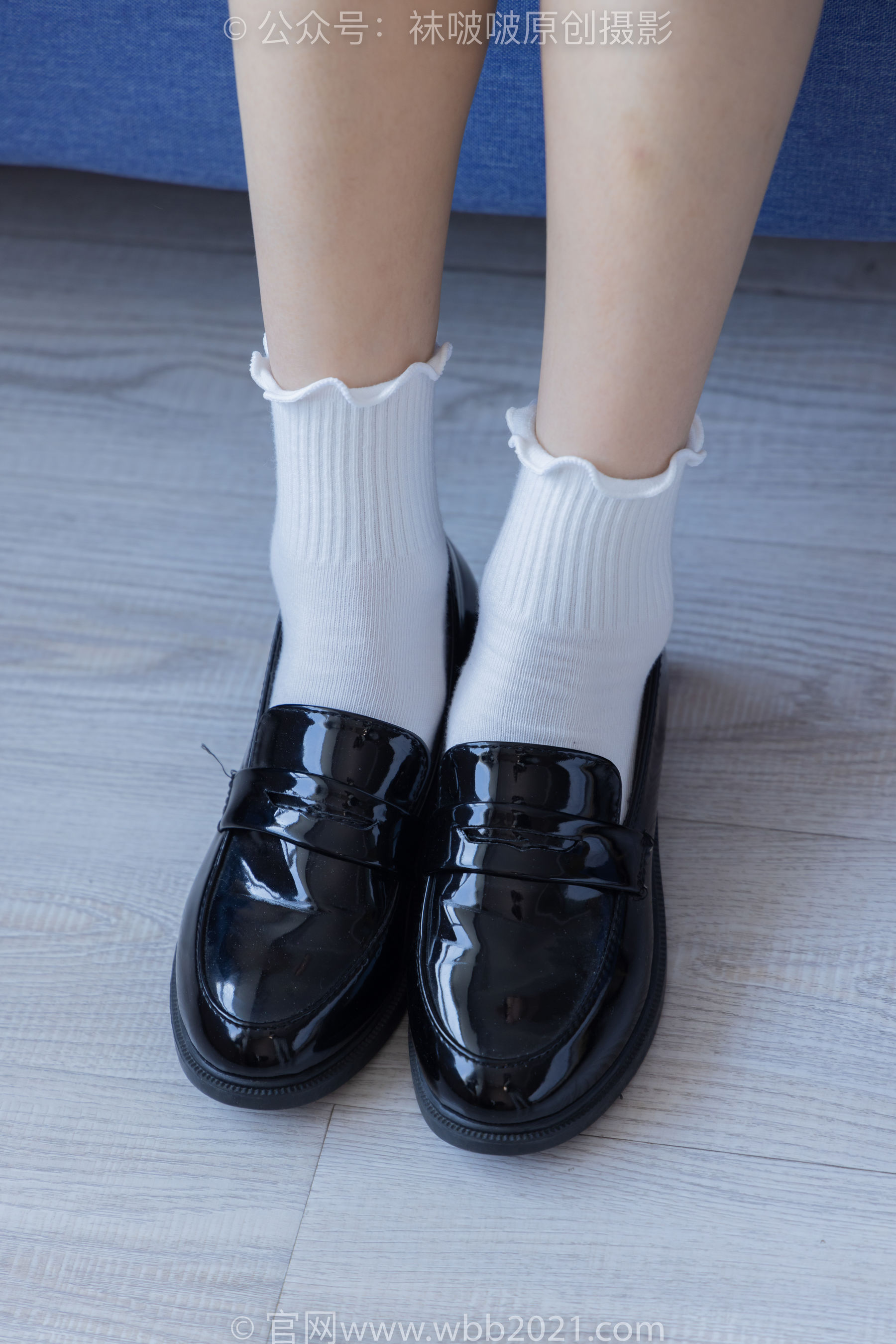 BoBoSocks袜啵啵 No.279 芝士 - 皮鞋、白棉袜、民国学生装