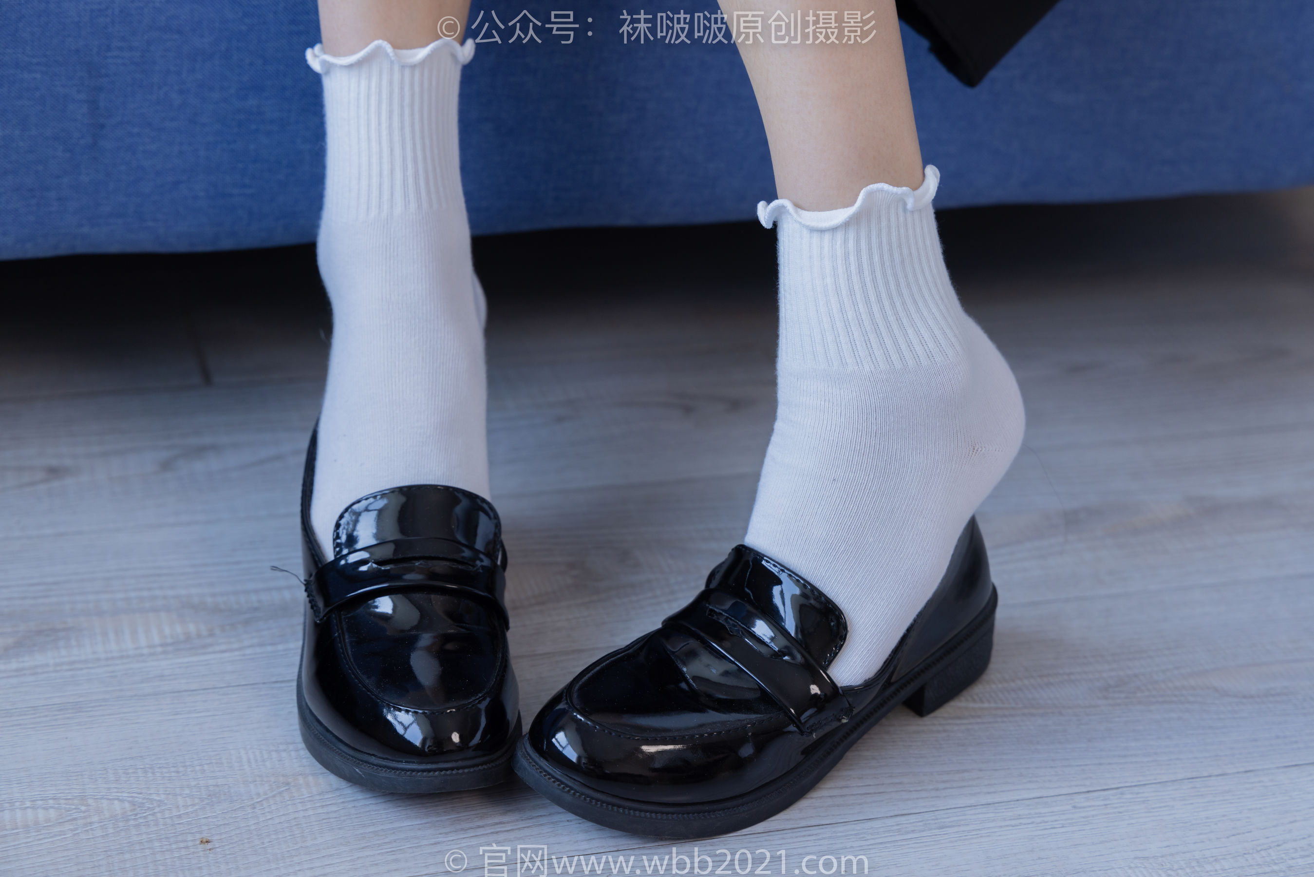 BoBoSocks袜啵啵 No.279 芝士 - 皮鞋、白棉袜、民国学生装