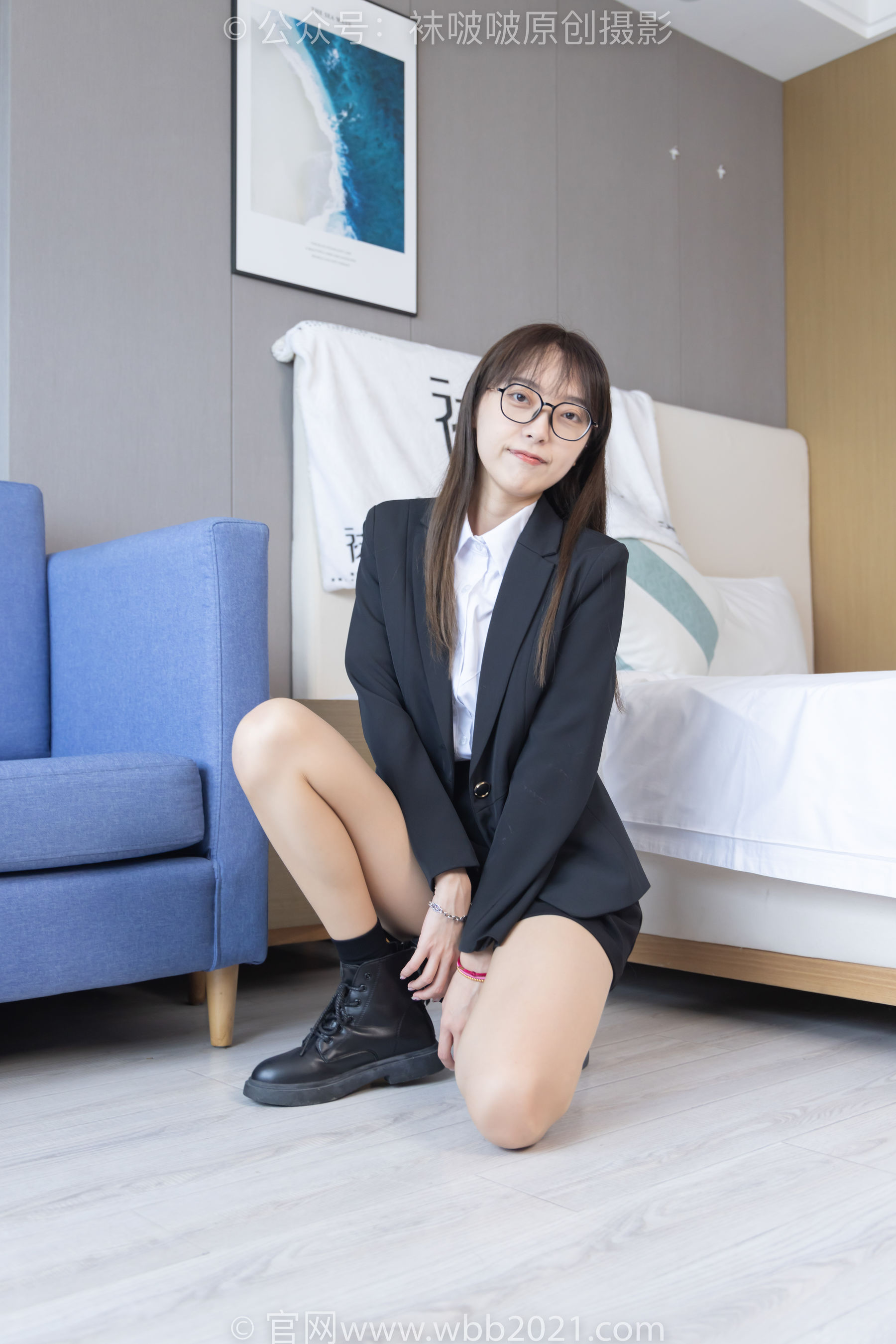 BoBoSocks袜啵啵 No.280 稚予 - 马丁靴、高跟鞋、黑棉袜、肉丝
