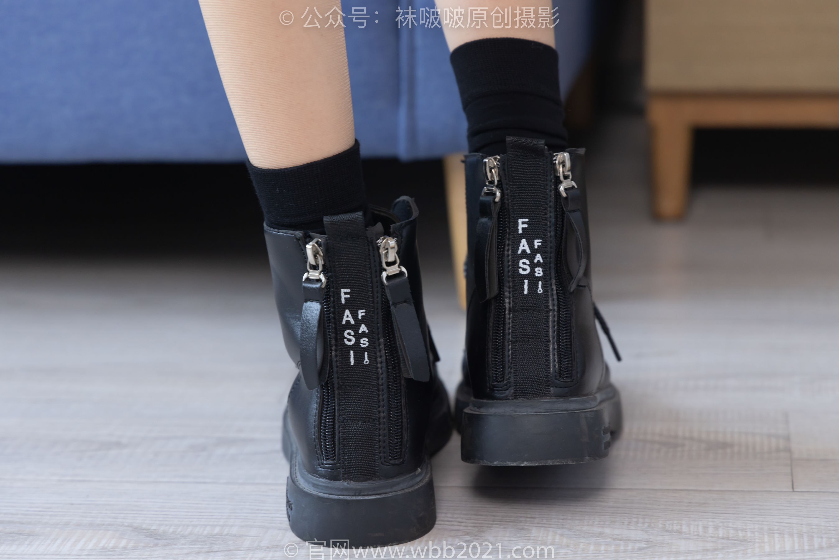 BoBoSocks袜啵啵 No.280 稚予 - 马丁靴、高跟鞋、黑棉袜、肉丝