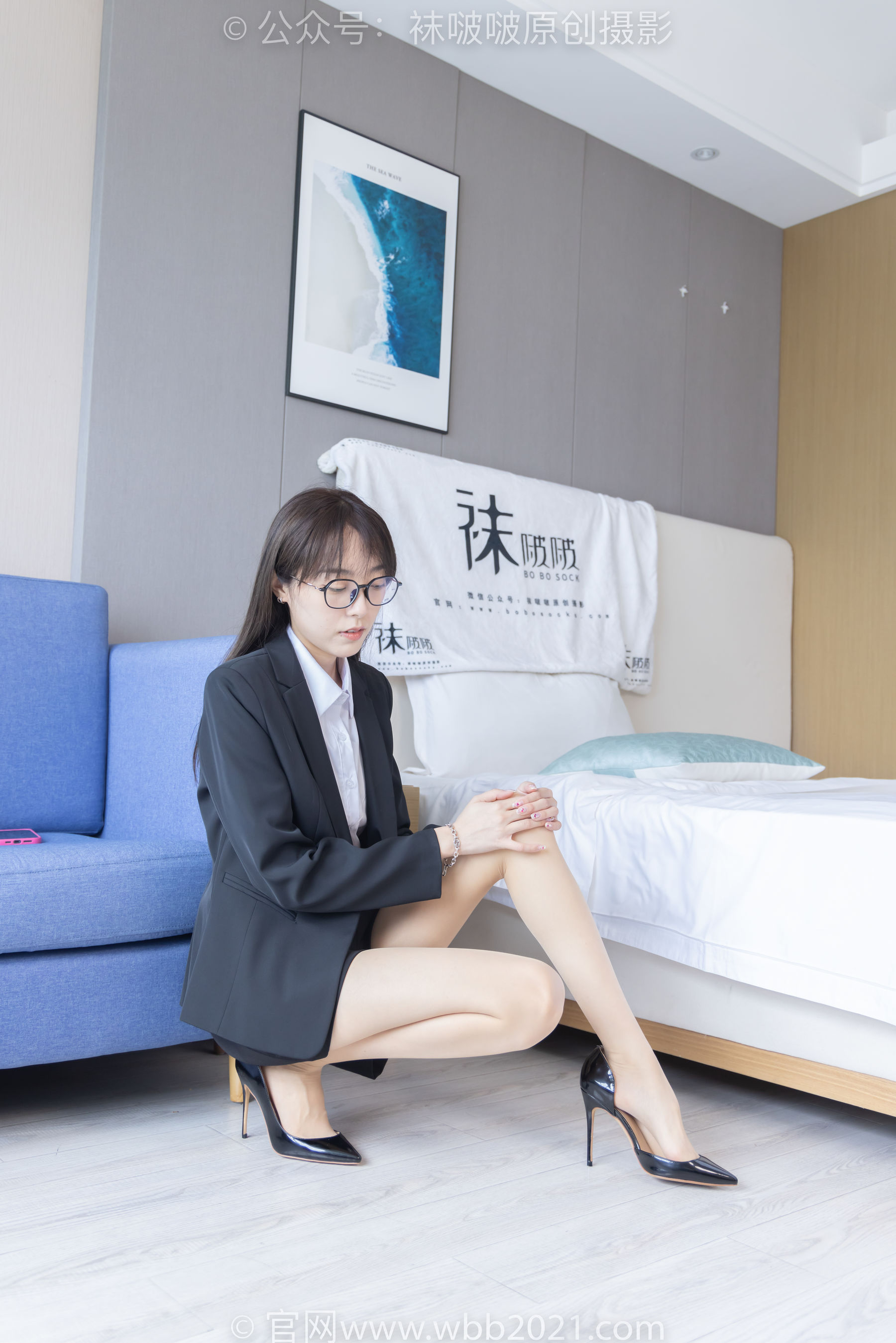 BoBoSocks袜啵啵 No.280 稚予 - 马丁靴、高跟鞋、黑棉袜、肉丝