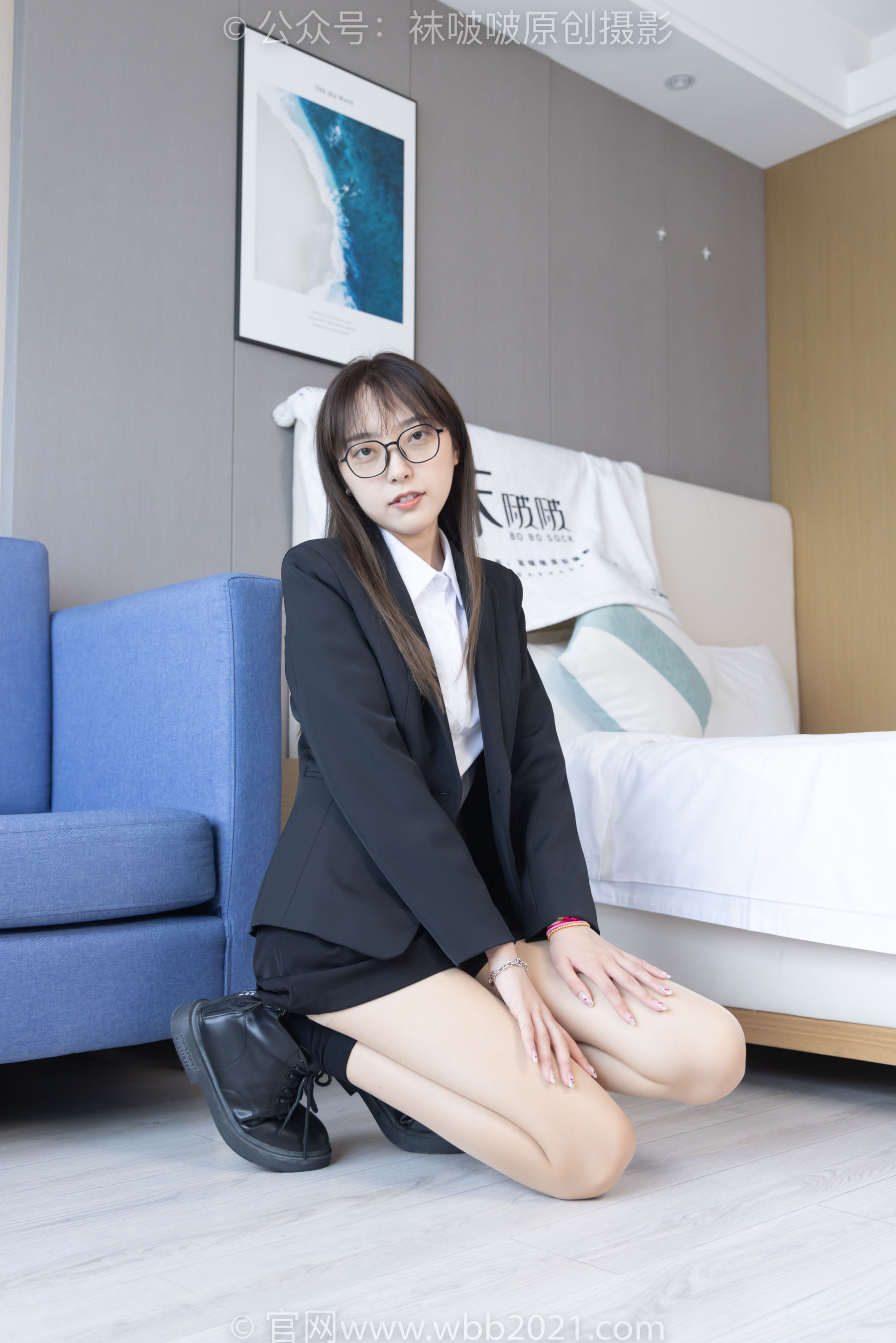 BoBoSocks袜啵啵 No.280 稚予 - 马丁靴、高跟鞋、黑棉袜、肉丝