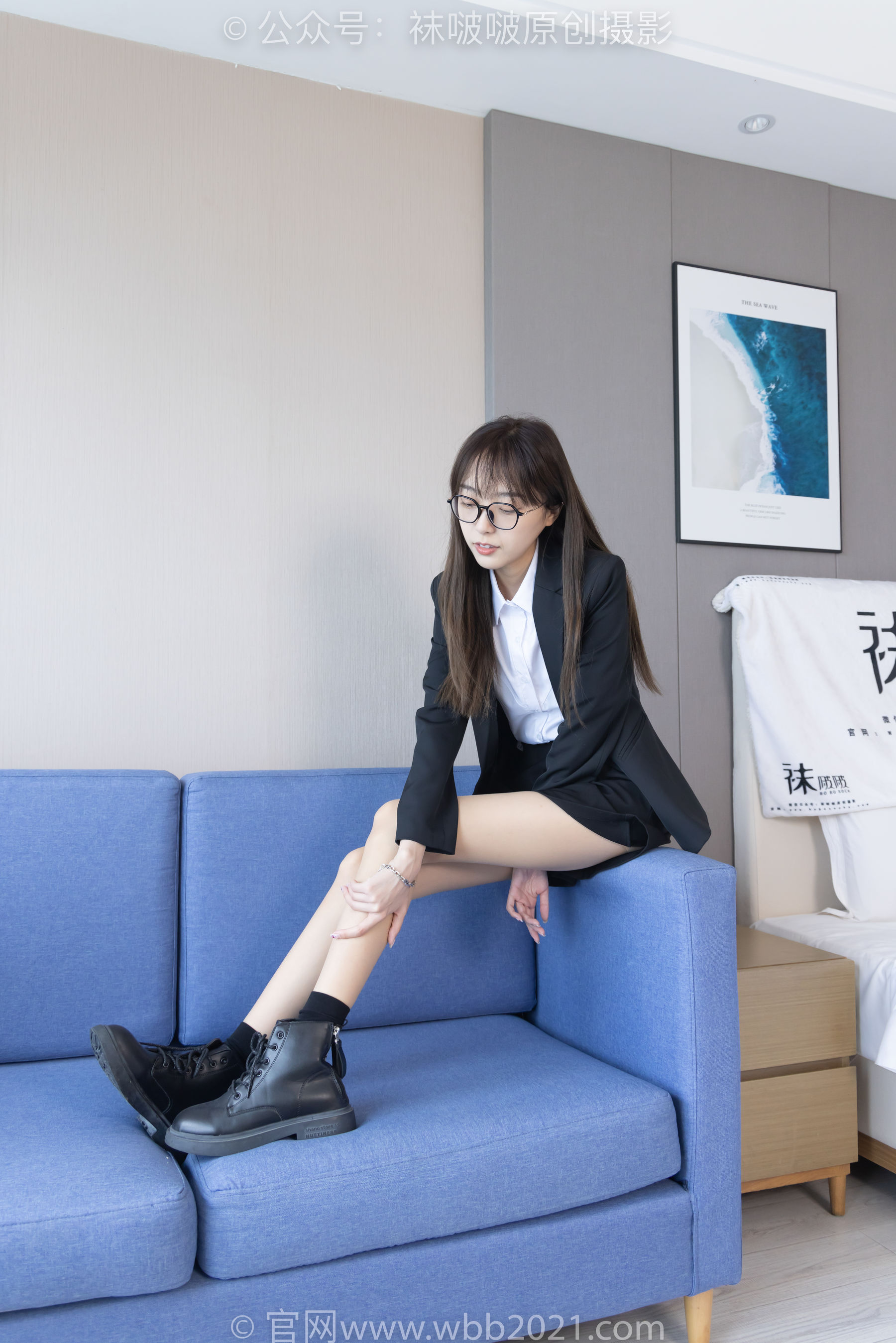 BoBoSocks袜啵啵 No.280 稚予 - 马丁靴、高跟鞋、黑棉袜、肉丝