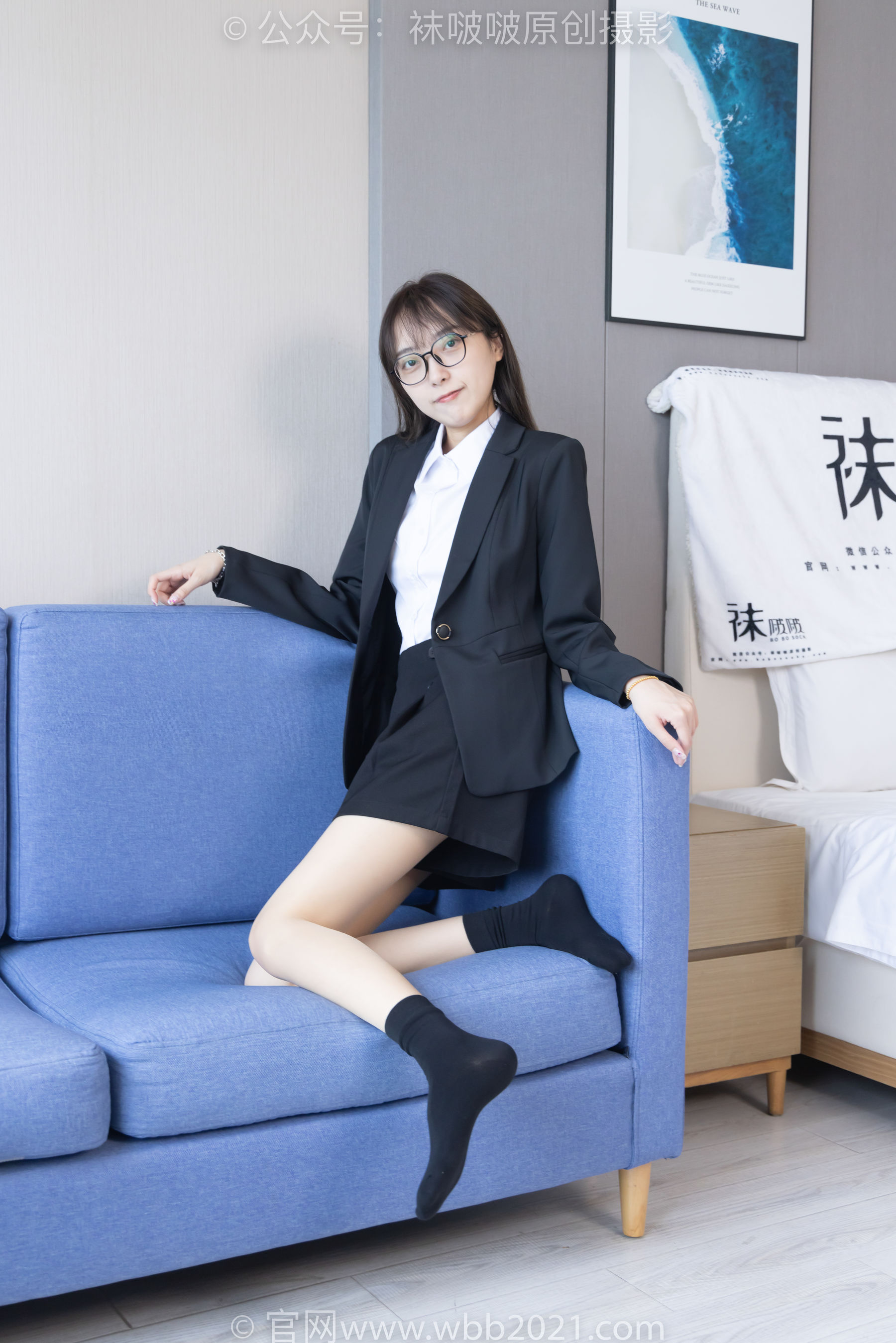 BoBoSocks袜啵啵 No.280 稚予 - 马丁靴、高跟鞋、黑棉袜、肉丝