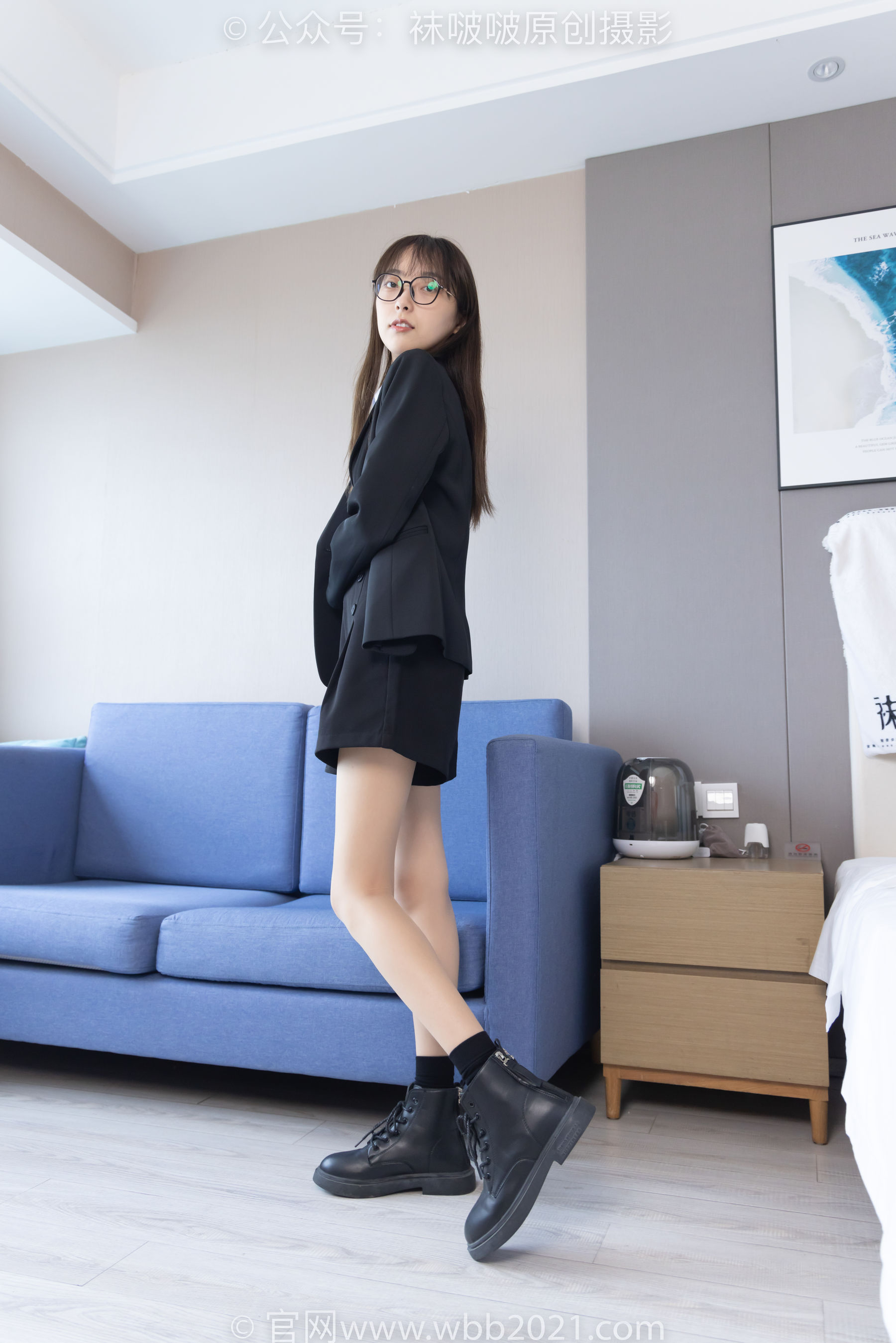 BoBoSocks袜啵啵 No.280 稚予 - 马丁靴、高跟鞋、黑棉袜、肉丝