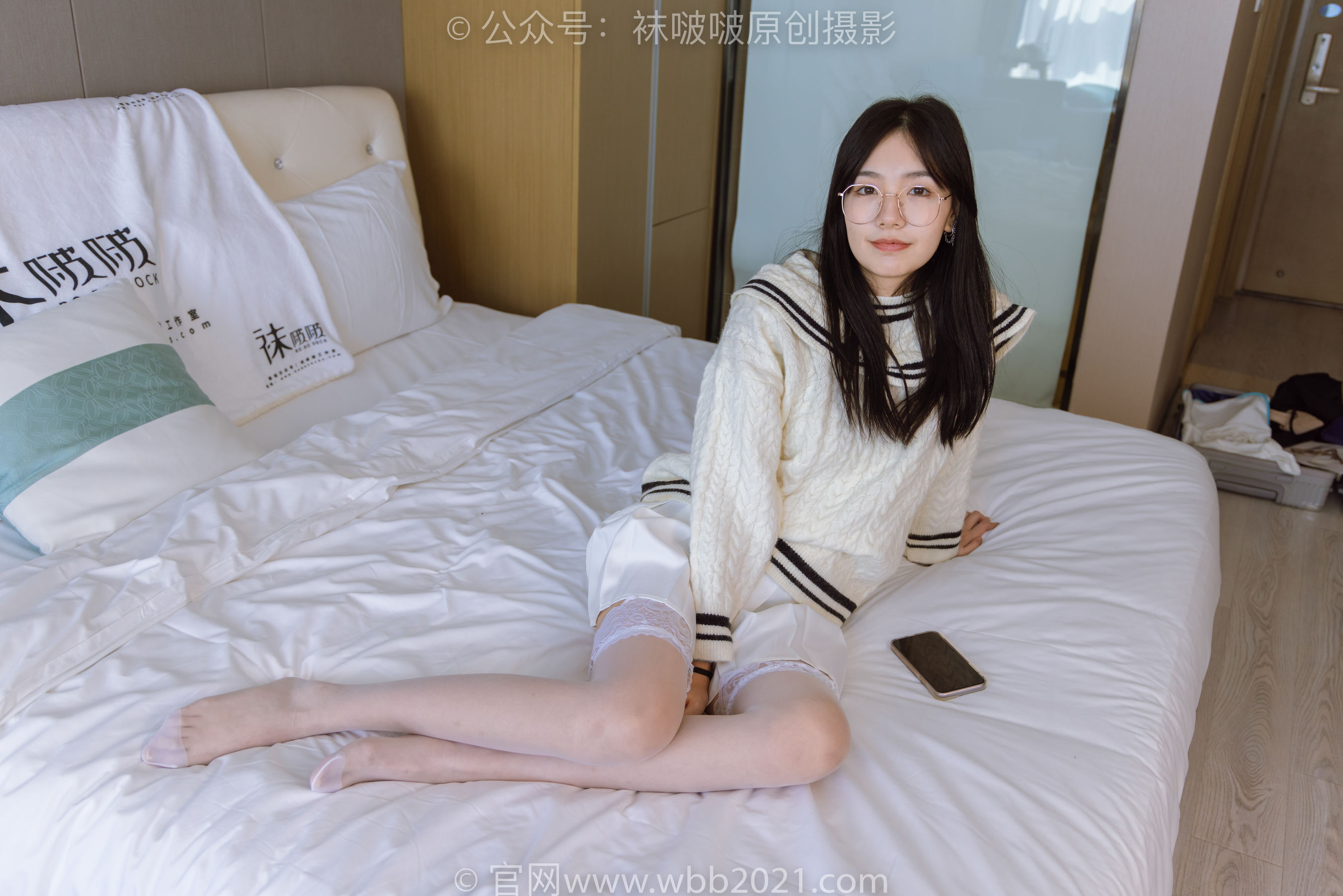BoBoSocks袜啵啵 No.282 小甜豆 - 长靴、高跟鞋、白丝大腿袜
