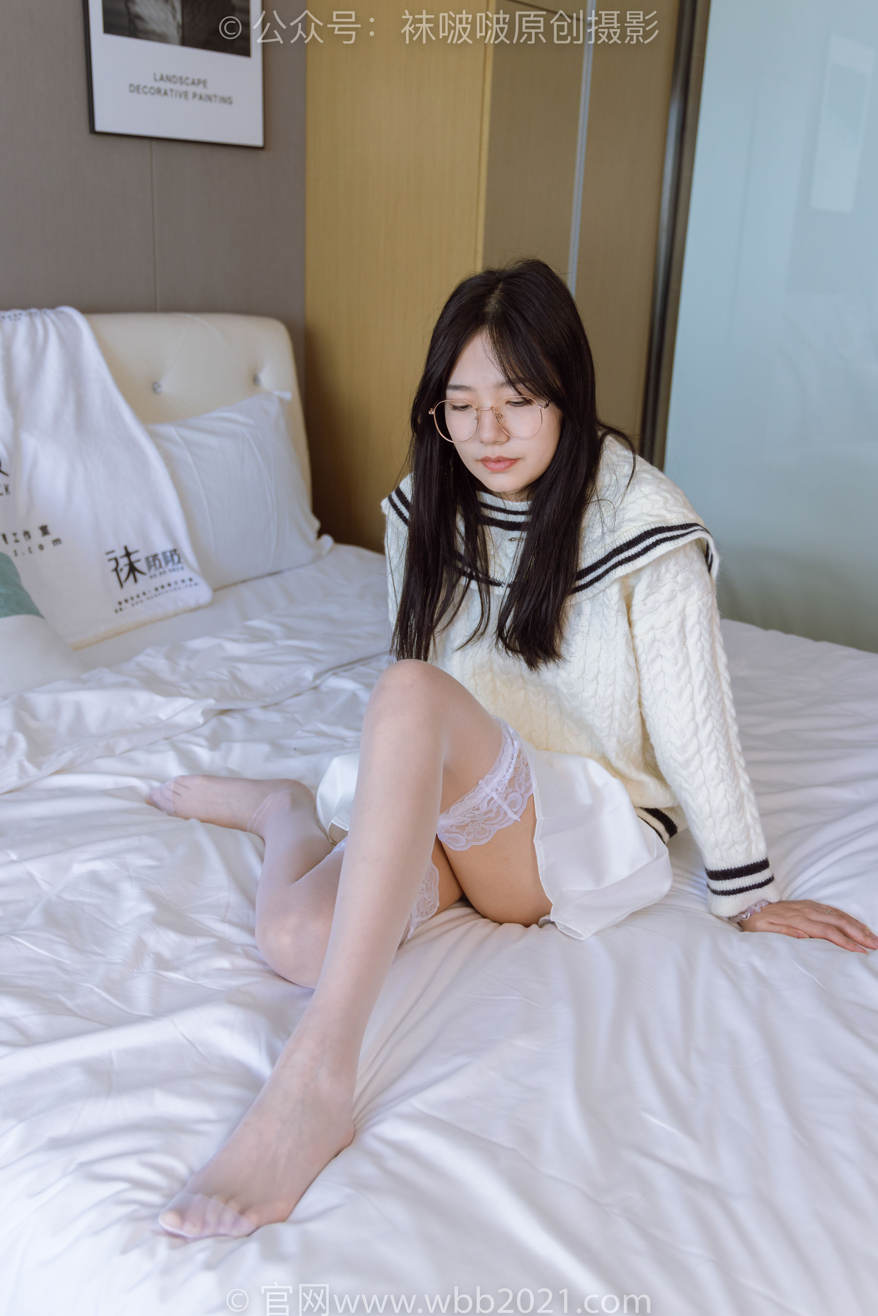 BoBoSocks袜啵啵 No.282 小甜豆 - 长靴、高跟鞋、白丝大腿袜