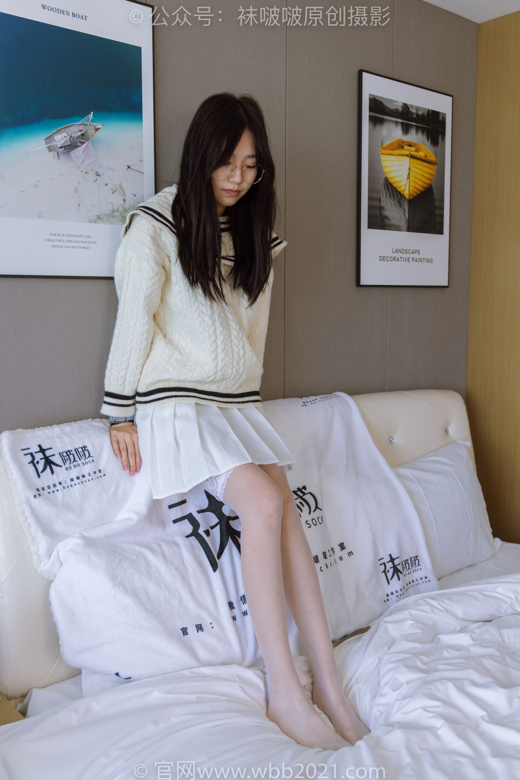 BoBoSocks袜啵啵 No.282 小甜豆 - 长靴、高跟鞋、白丝大腿袜