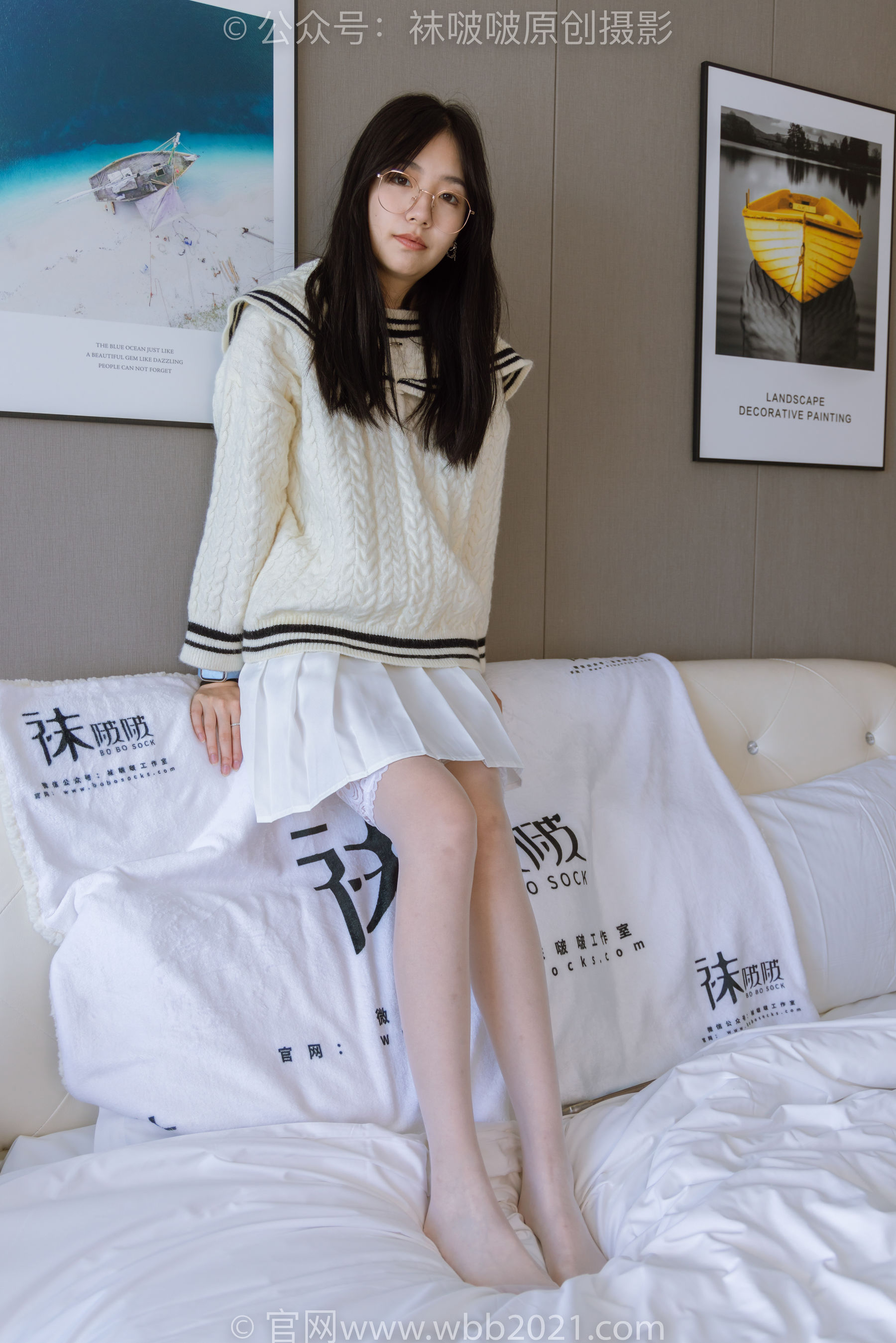 BoBoSocks袜啵啵 No.282 小甜豆 - 长靴、高跟鞋、白丝大腿袜