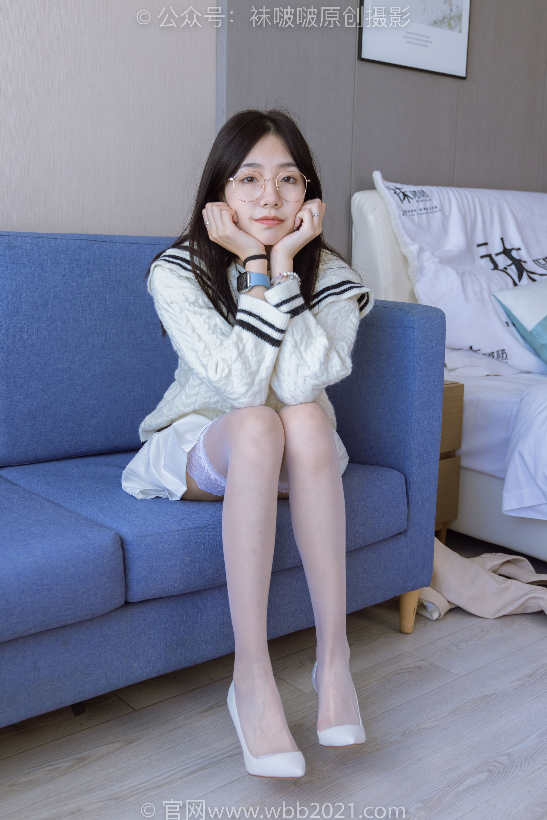 BoBoSocks袜啵啵 No.282 小甜豆 - 长靴、高跟鞋、白丝大腿袜
