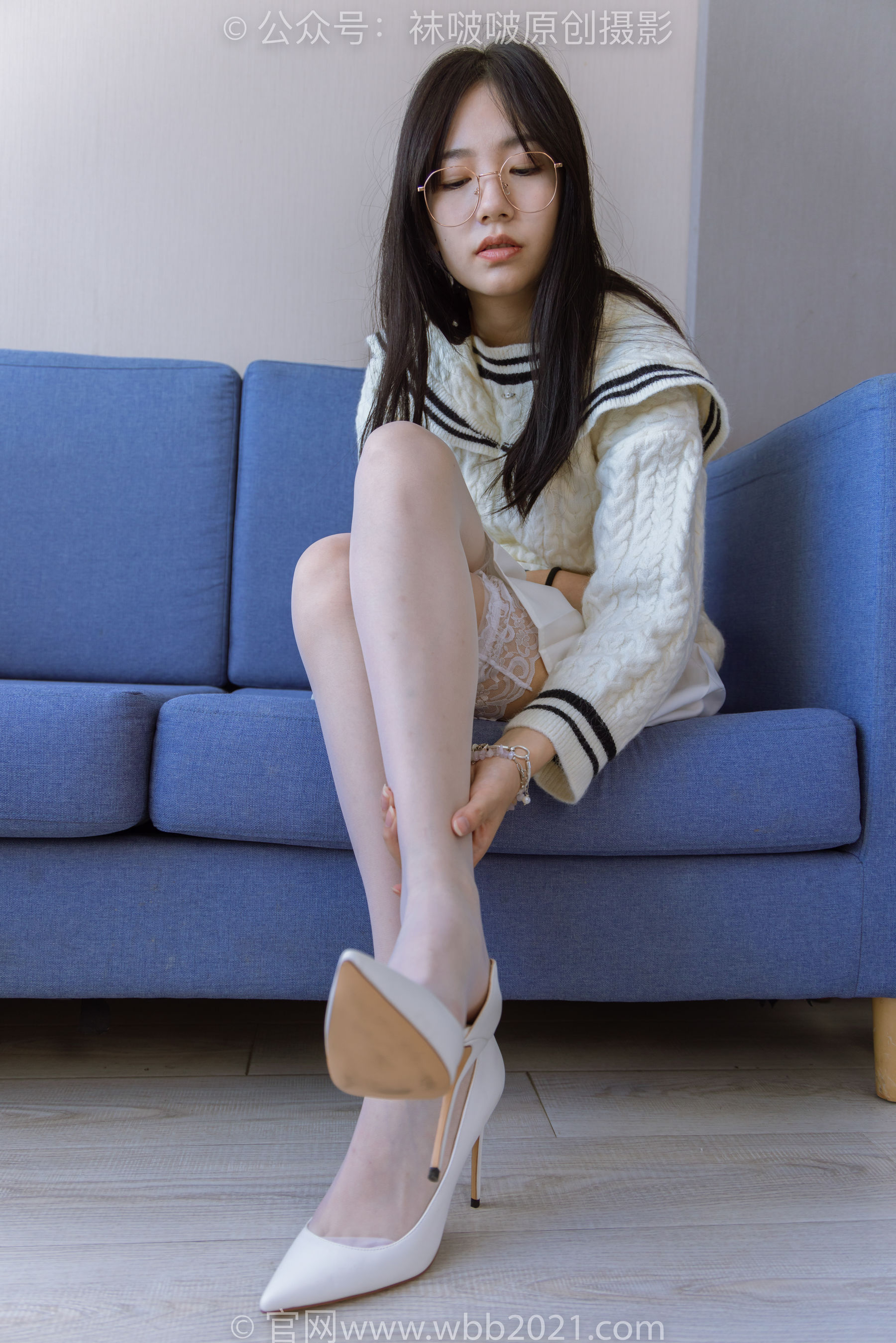 BoBoSocks袜啵啵 No.282 小甜豆 - 长靴、高跟鞋、白丝大腿袜