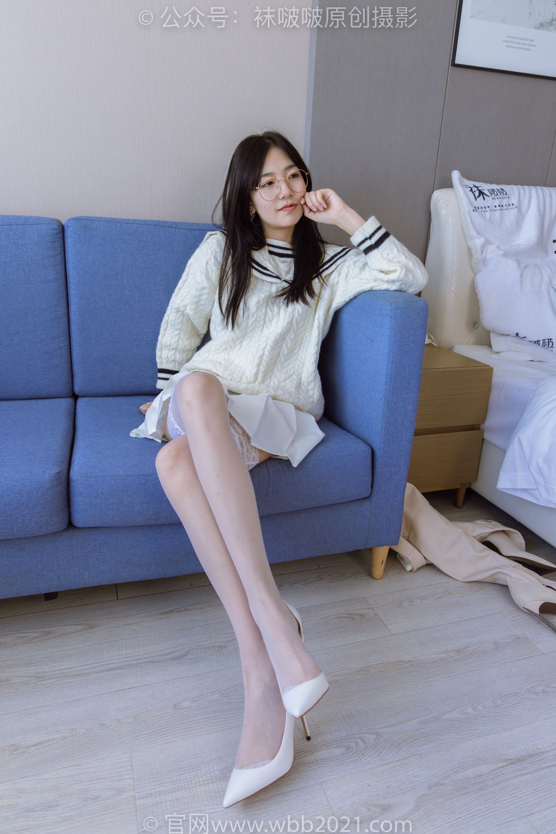 BoBoSocks袜啵啵 No.282 小甜豆 - 长靴、高跟鞋、白丝大腿袜
