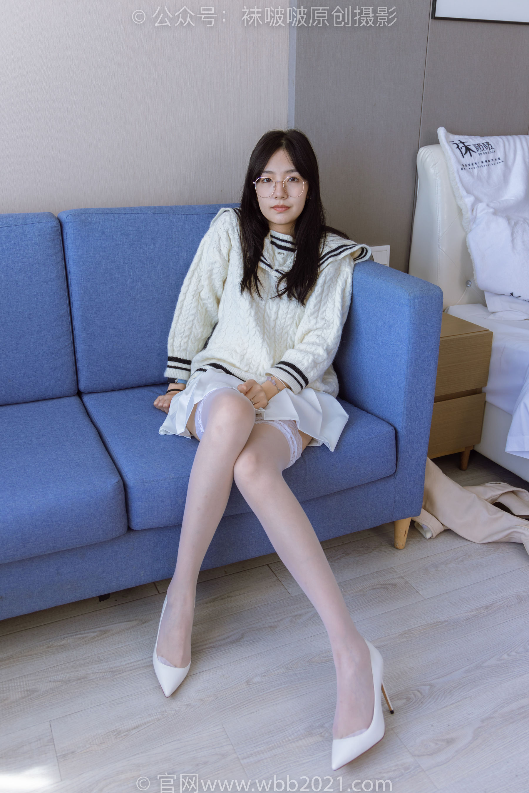 BoBoSocks袜啵啵 No.282 小甜豆 - 长靴、高跟鞋、白丝大腿袜
