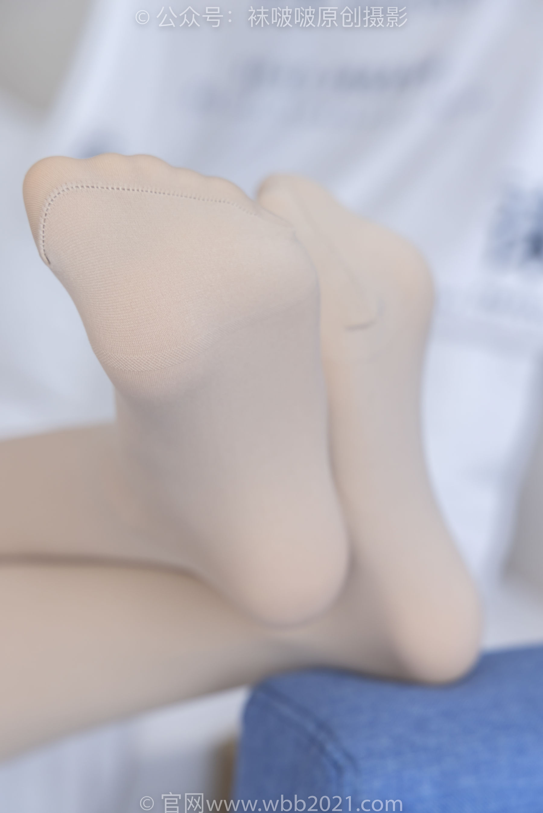 BoBoSocks袜啵啵 No.292 奶油 - 两双平底鞋、厚黑丝、厚肉丝