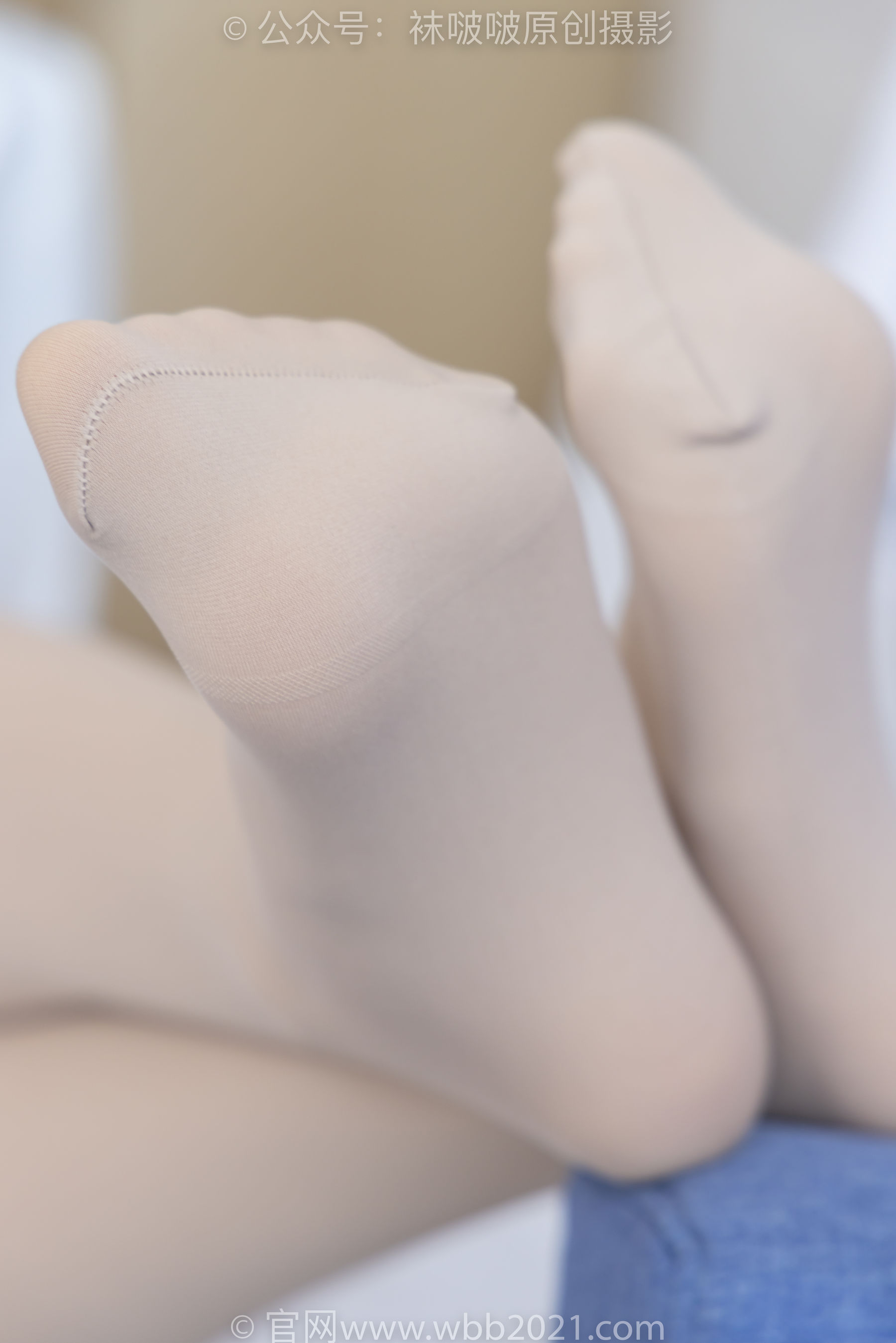 BoBoSocks袜啵啵 No.292 奶油 - 两双平底鞋、厚黑丝、厚肉丝