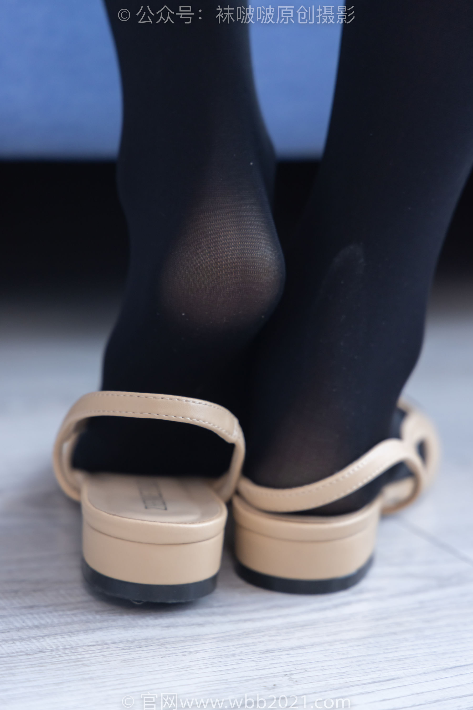BoBoSocks袜啵啵 No.292 奶油 - 两双平底鞋、厚黑丝、厚肉丝